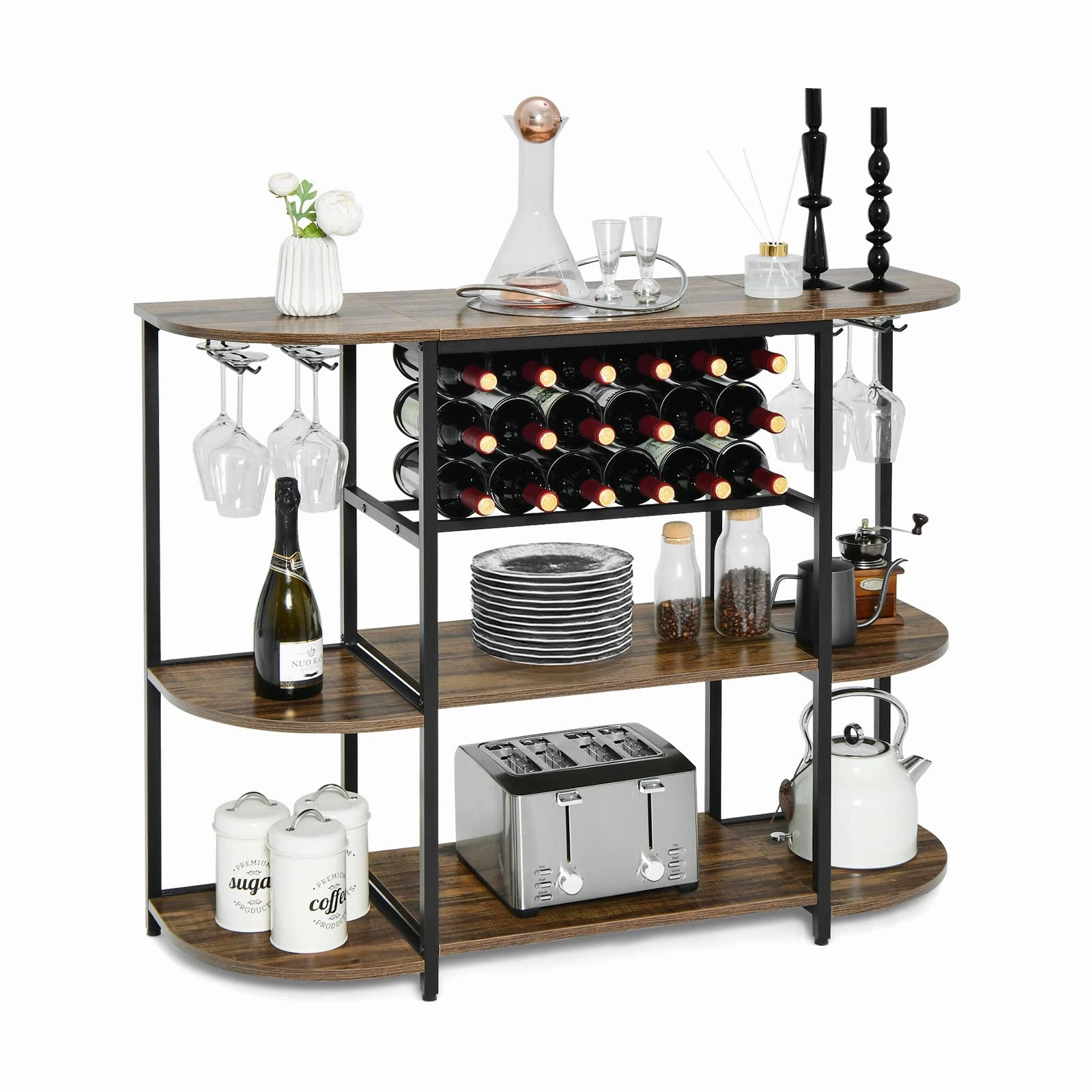 Giantex Wine Bar Cabinet kitchen towel, placemats