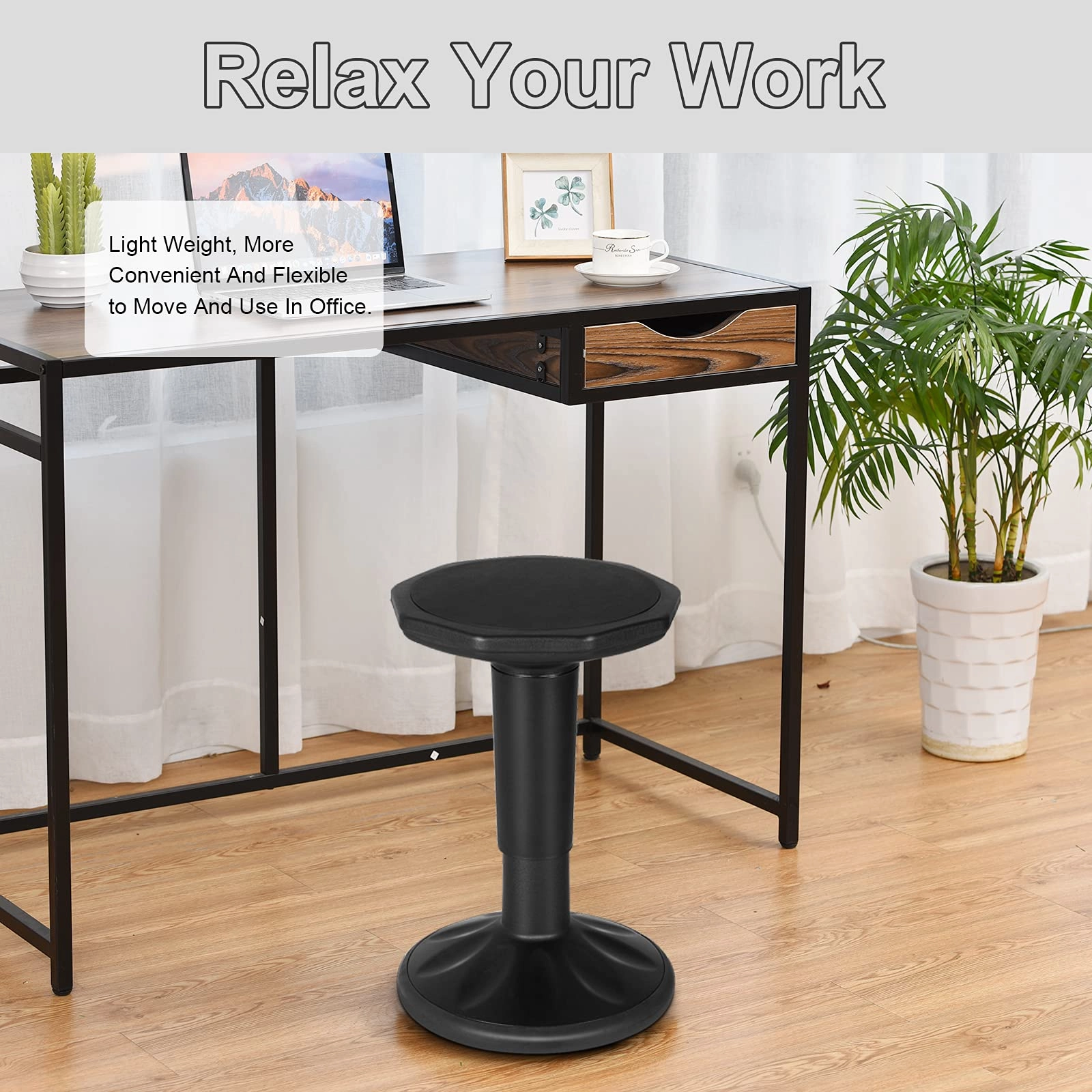 Giantex Wobble Chair Adjustable-Height 23 Inch Active Learning Stool