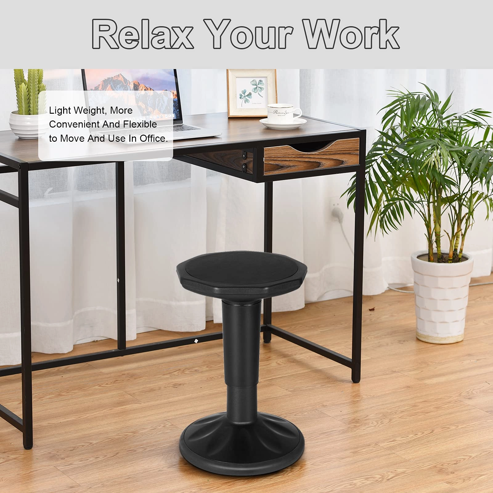 Giantex Wobble Chair Adjustable-Height 23 Inch Active Learning Stool