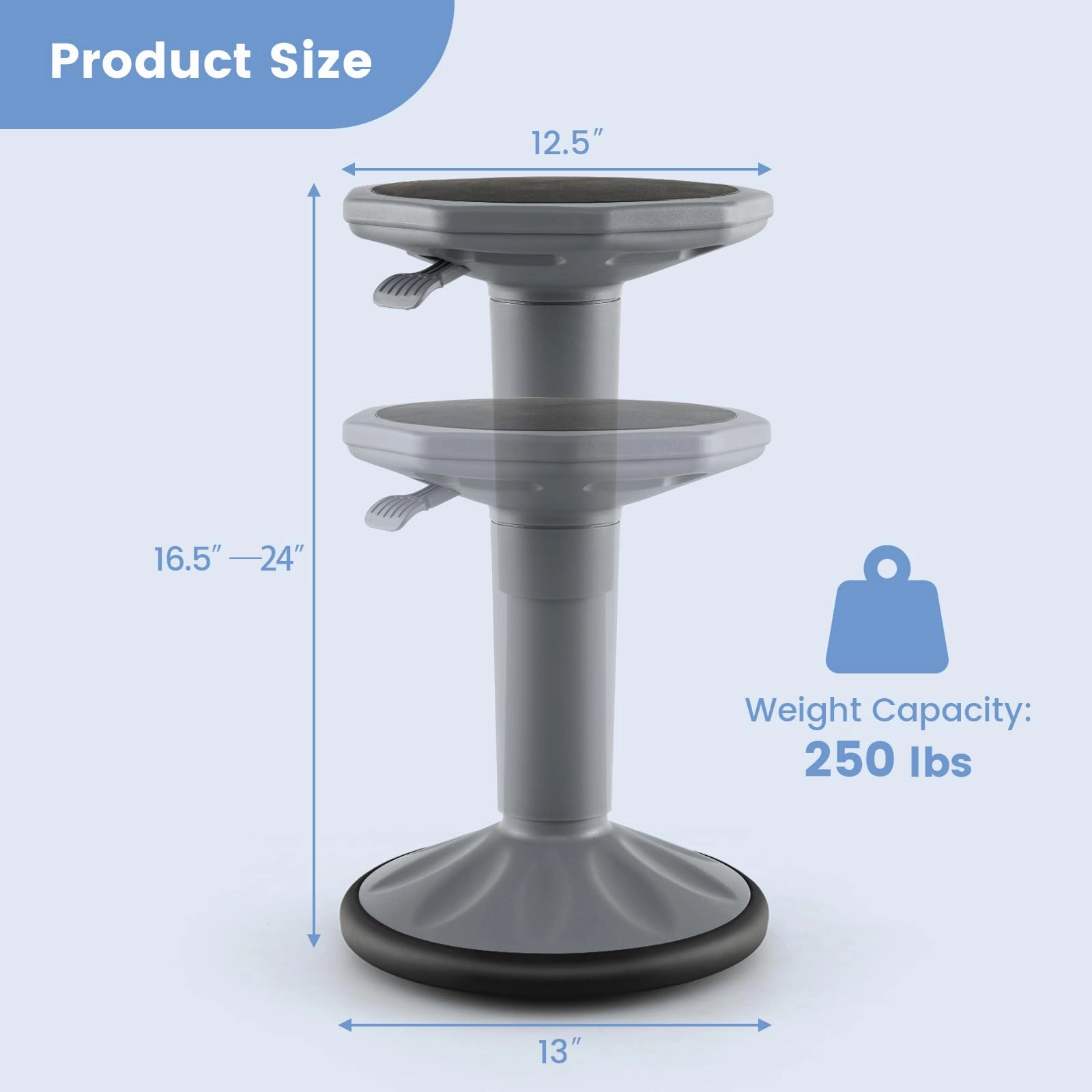 Giantex Wobble Stools for Classroom Seating - Wiggle Stool with Adjustable Height