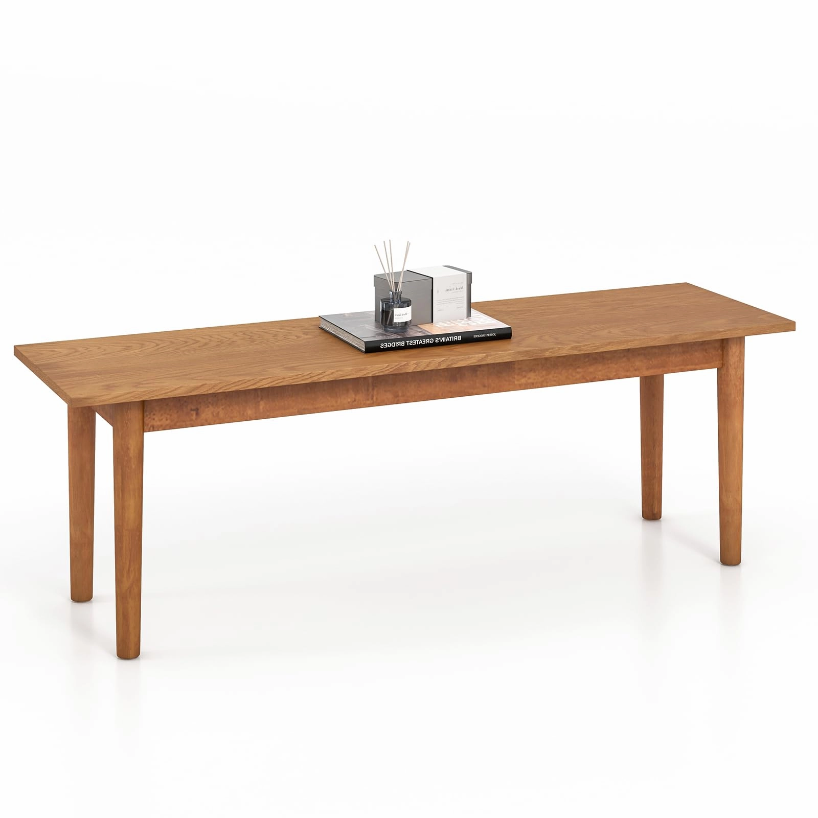 Giantex Wood Dining Bench, Entryway Bench w/Solid Rubber Wood Legs, 660 LBS Weight Capacity kitchen towel, placemats