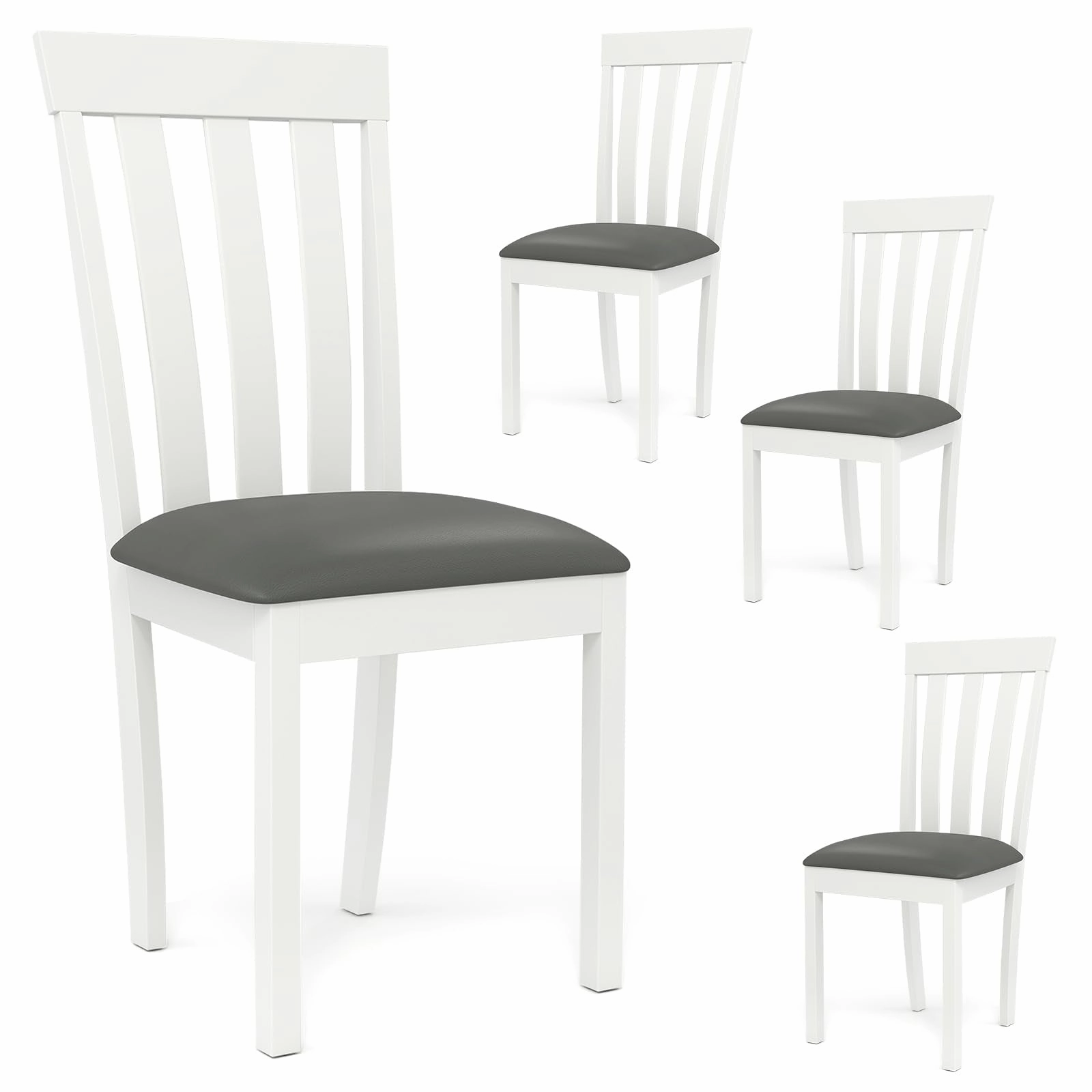 Giantex Wood Dining Chair, Mid Century Dining Side Chairs for Kitchen, Dining Room, Restaurant