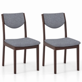 Giantex Wood Dining Chair, Wooden Kitchen Chairs with Rubber Wood Frame kitchen towel, placemats