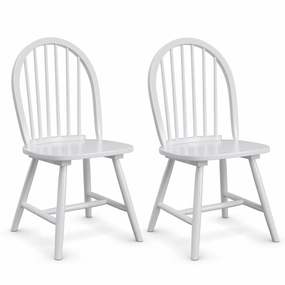 Giantex Wood Dining Chairs, French Country Armless Spindle Back Dining Chairs kitchen towel, placemats