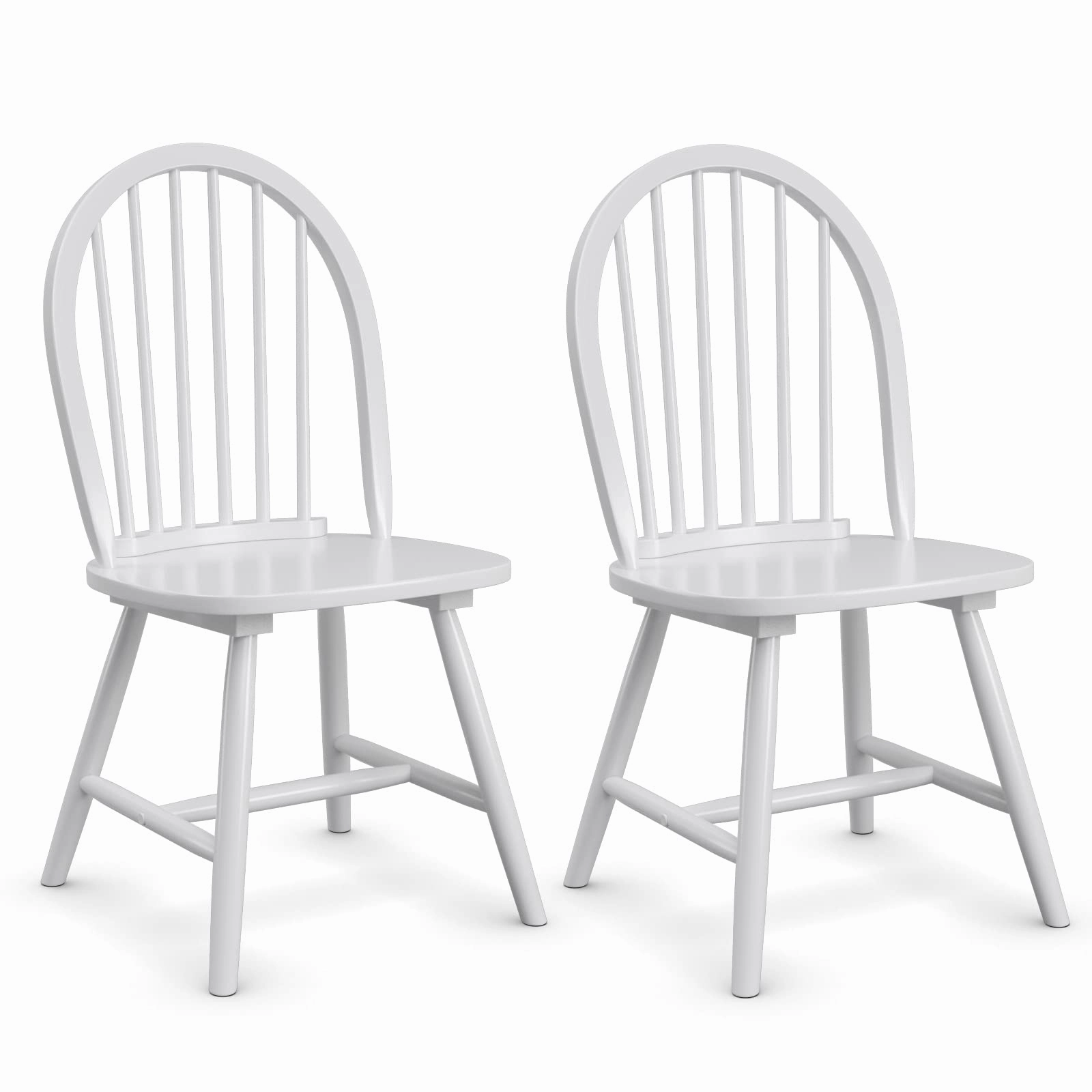 Giantex Wood Dining Chairs, French Country Armless Spindle Back Dining Chairs kitchen towel, placemats