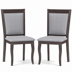 Giantex Wood Dining Chairs Set of 2/4, Farmhouse Upholstered Kitchen Chairs w/Rubber Wood Frame kitchen towel, placemats