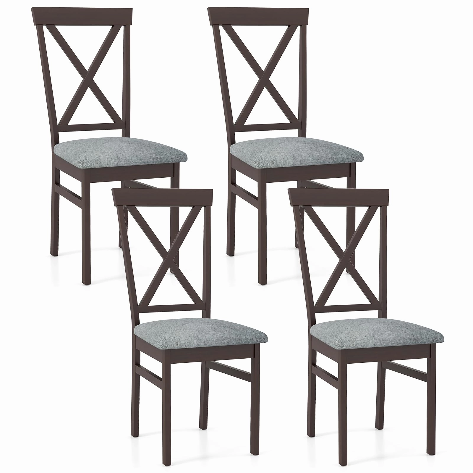 Giantex Wooden Dining Chairs Set for Dining Room Living Room