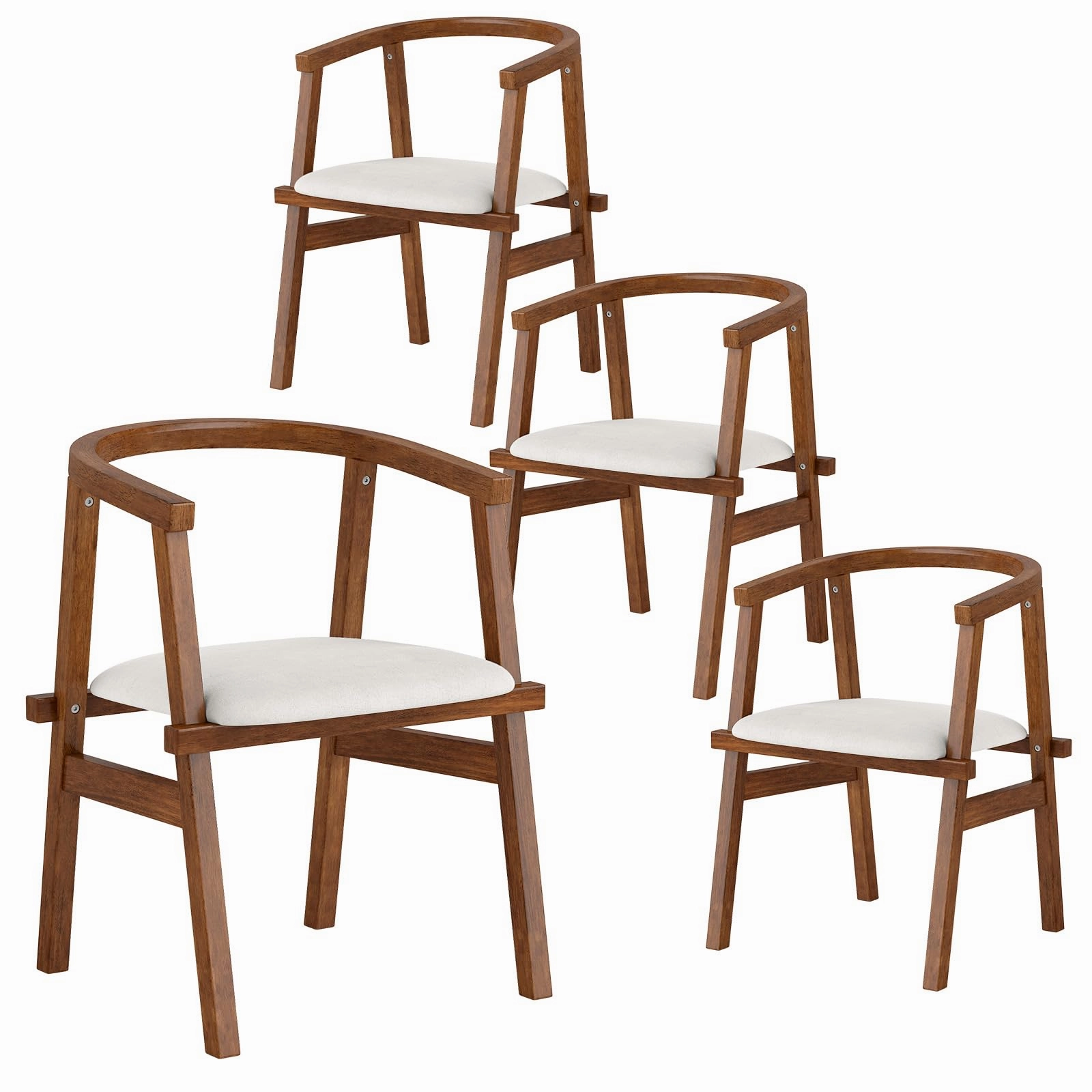 Giantex Wooden Dining Chairs Set of 2/4