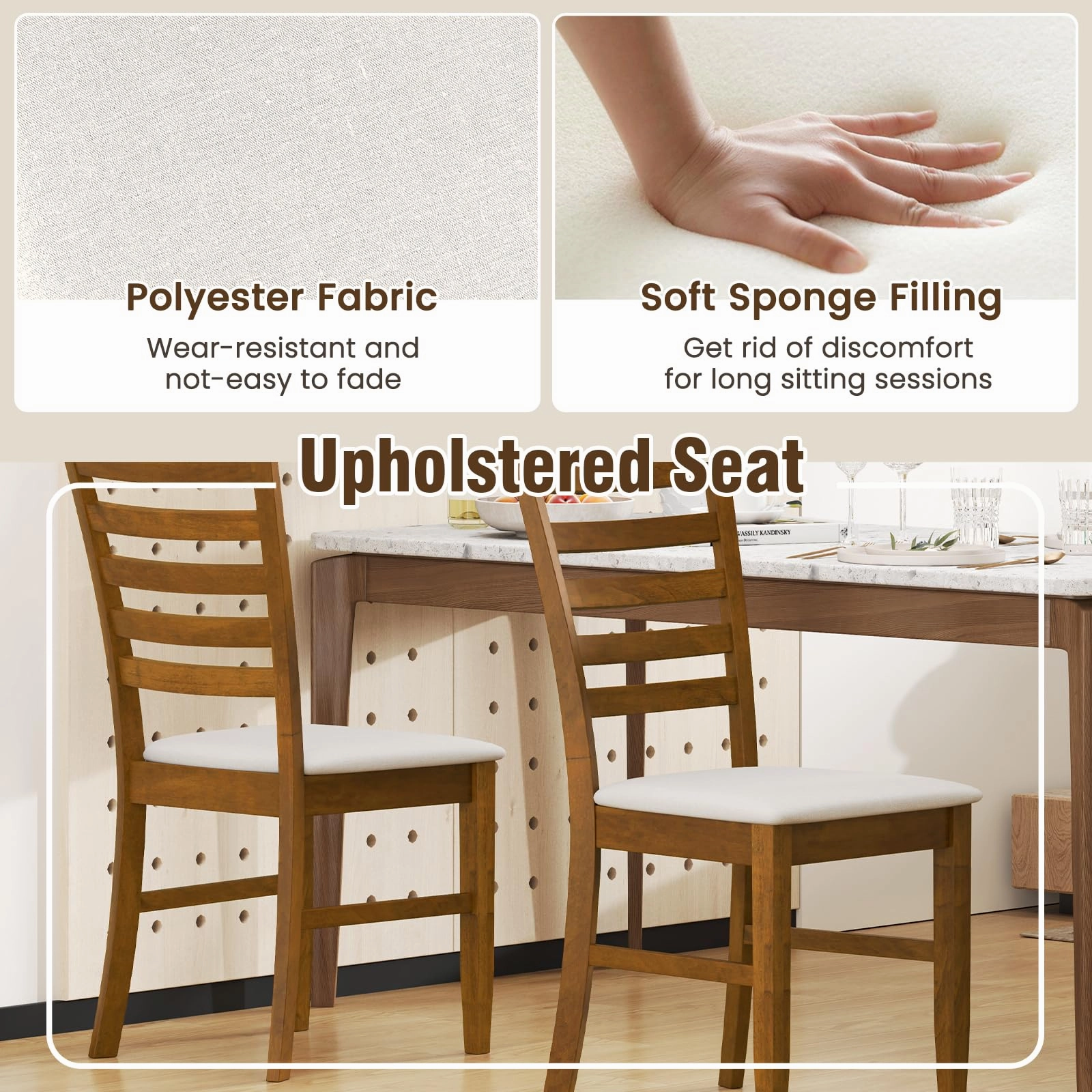 Giantex Wooden Dining Chairs Set