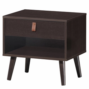 Giantex Wooden Nightstand with Drawer and Shelf Sofa Side Table office chair, ergonomic chair