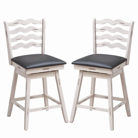 Giantex Wooden Upholstered Barstools for Kitchen Island kitchen towel, placemats