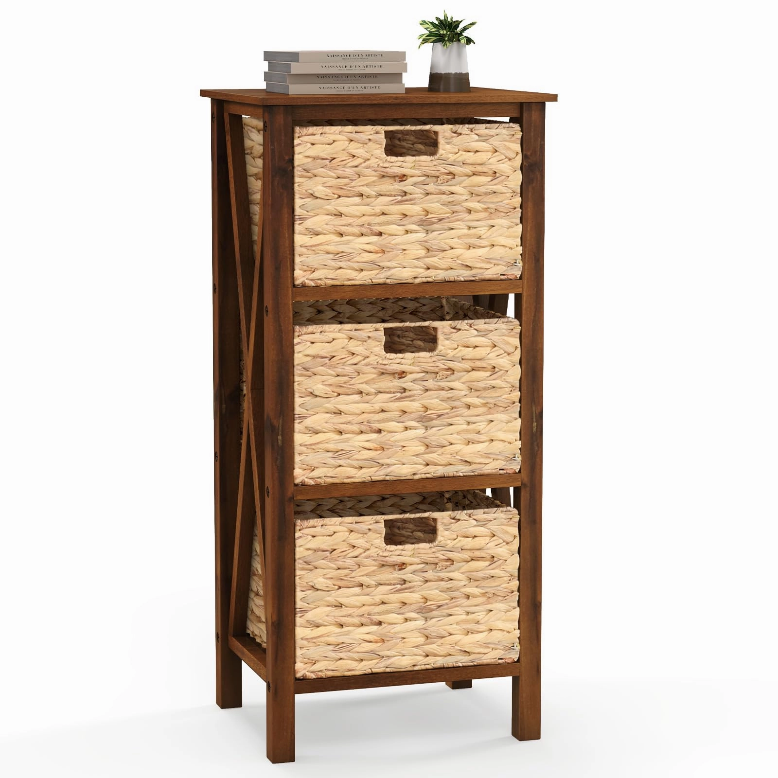 Giantex Wooden X-Design Side Table End Table