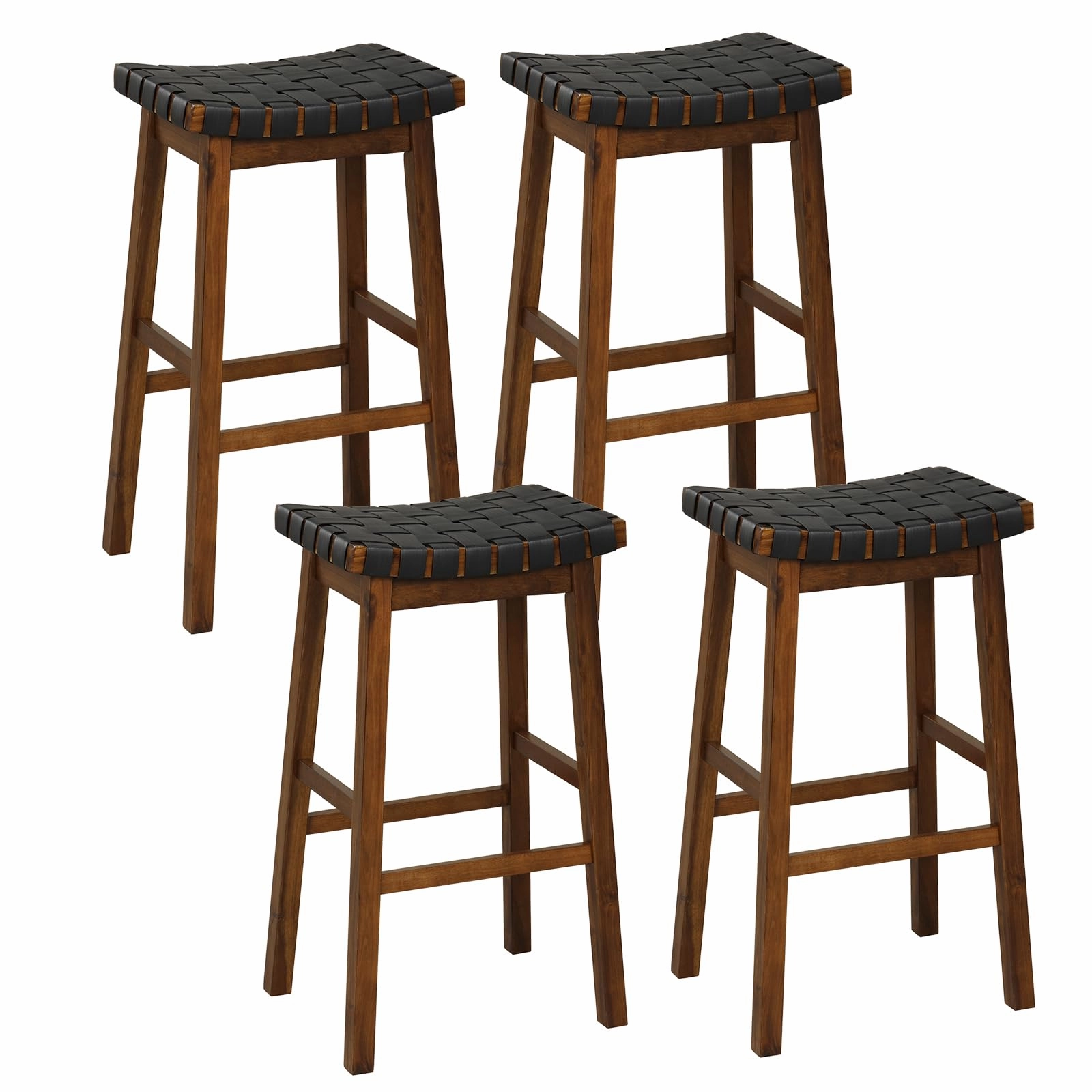 Giantex Woven Saddle Stools Set of 2