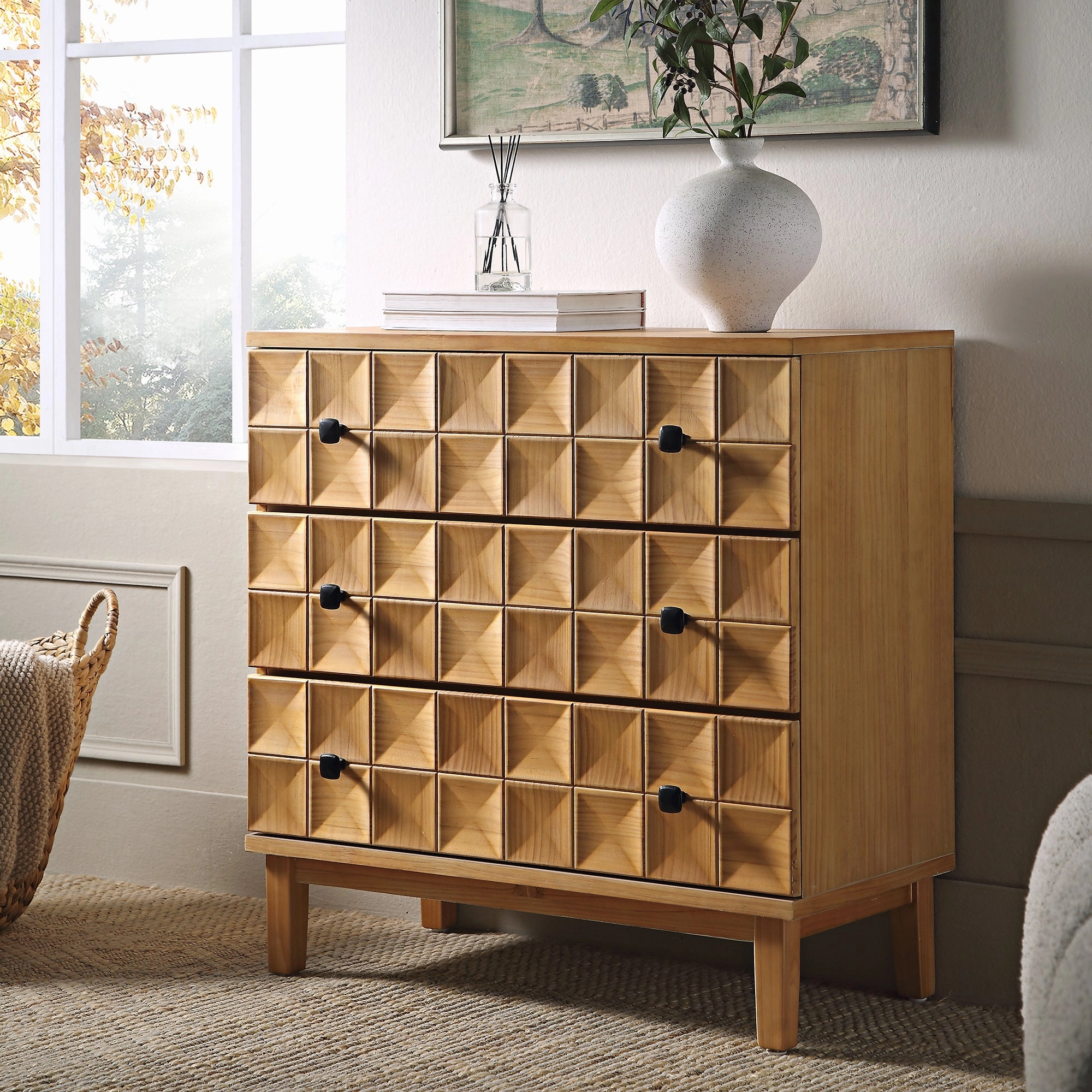 Gibbs Chest of 3 Drawers, Natural