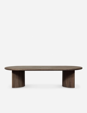Gilda Outdoor Oval Coffee Table