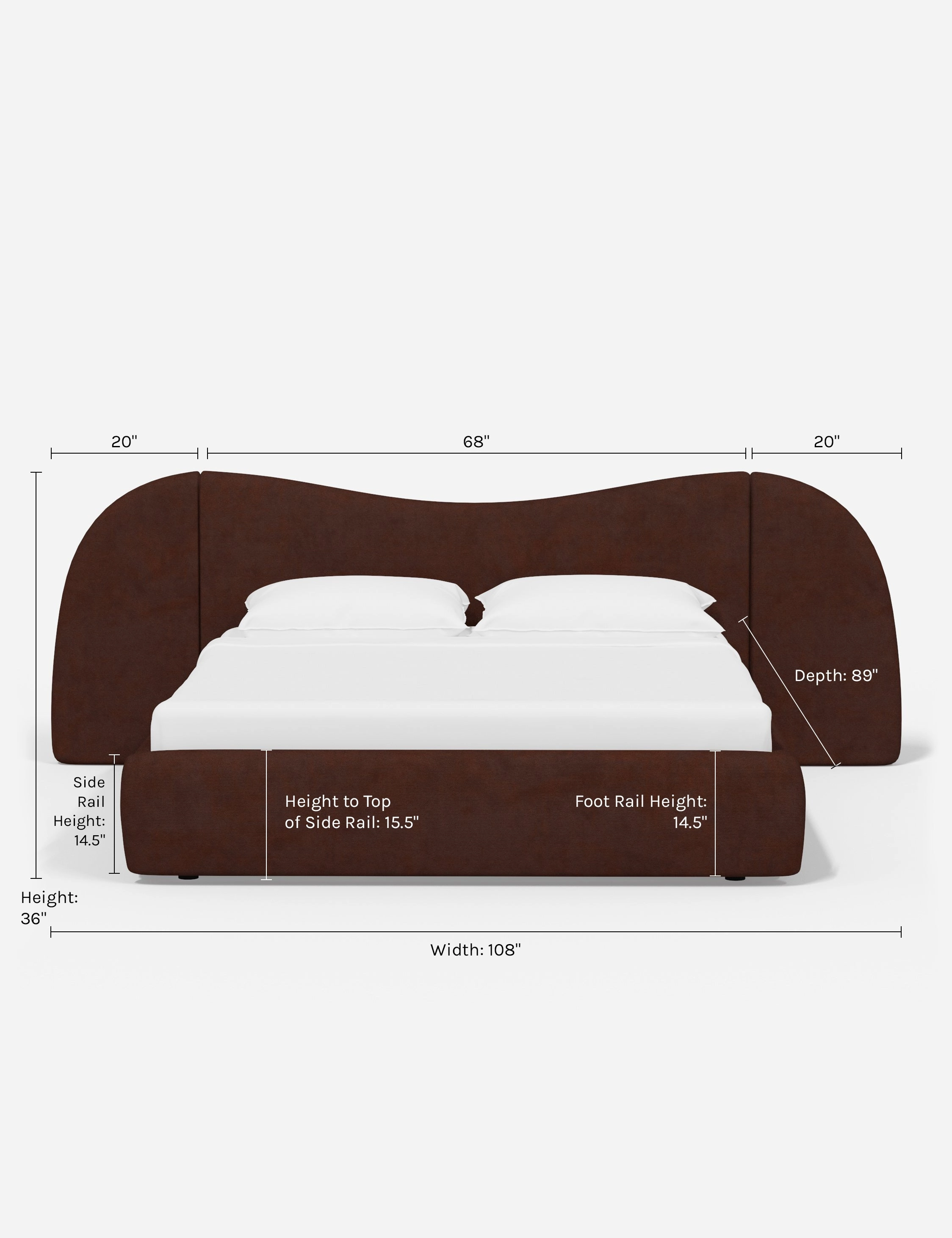 Gladys Extended Headboard Platform Bed by Sarah Sherman Samuel