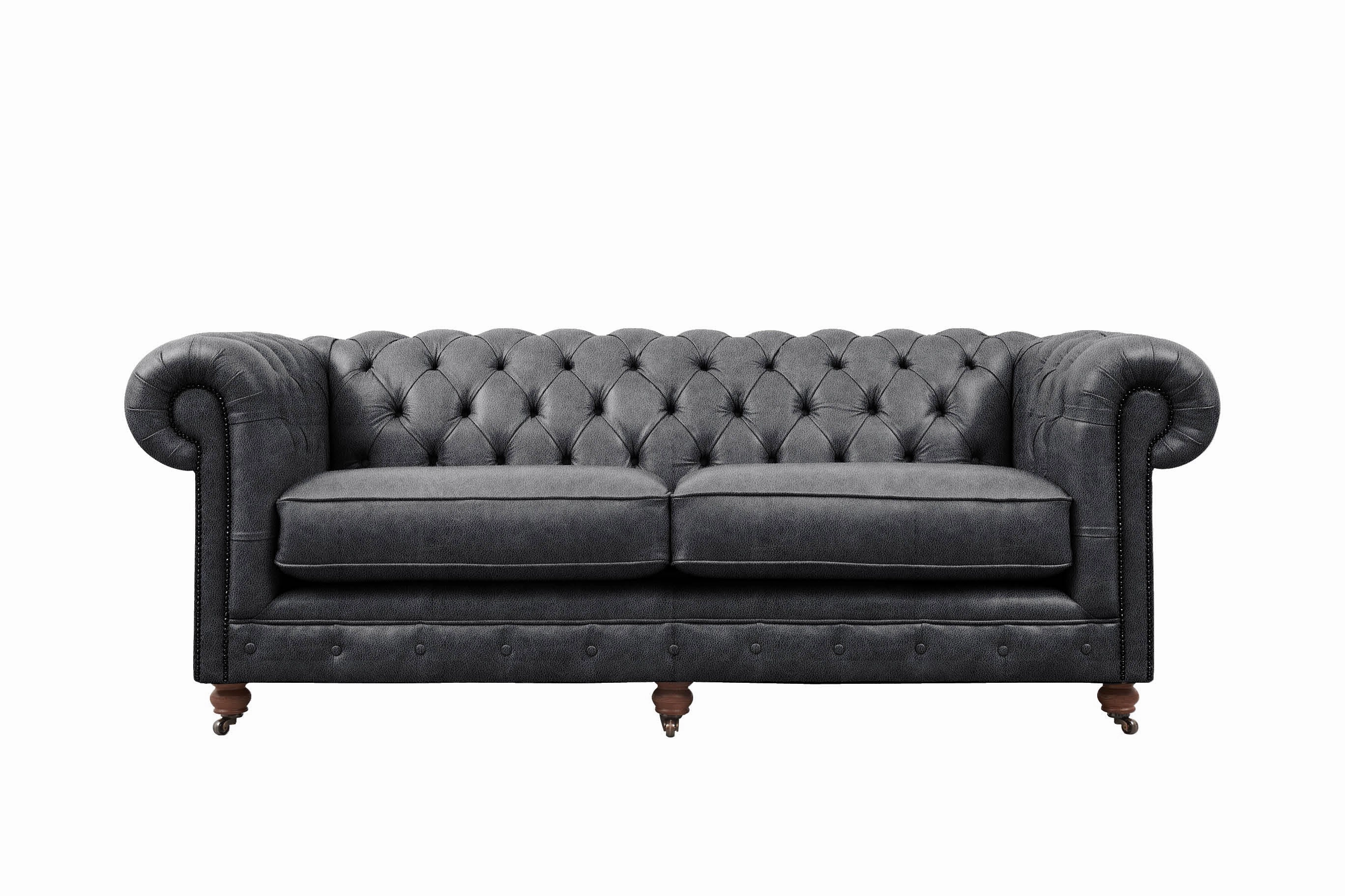 Grand Chesterfield | 3 Seater Sofa | Vintage Slate