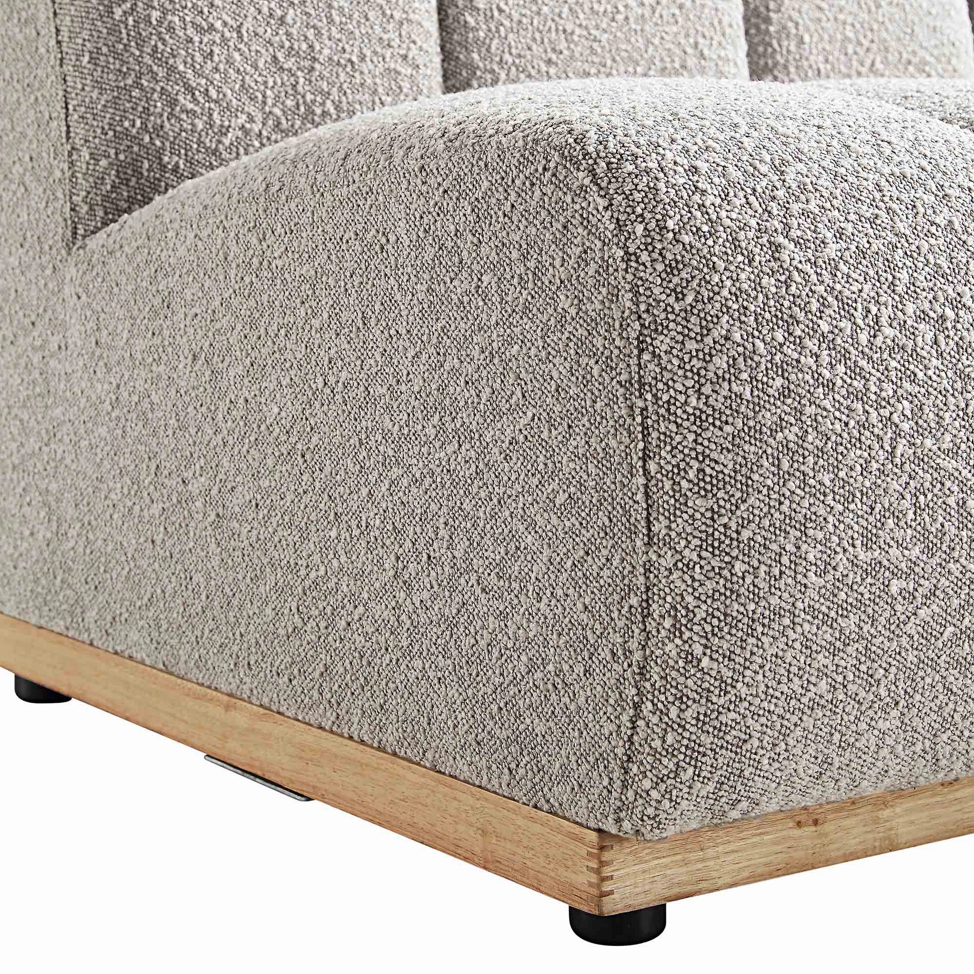 Granvia Taupe Boucle Modular Sofa, 2-Seater Sofa