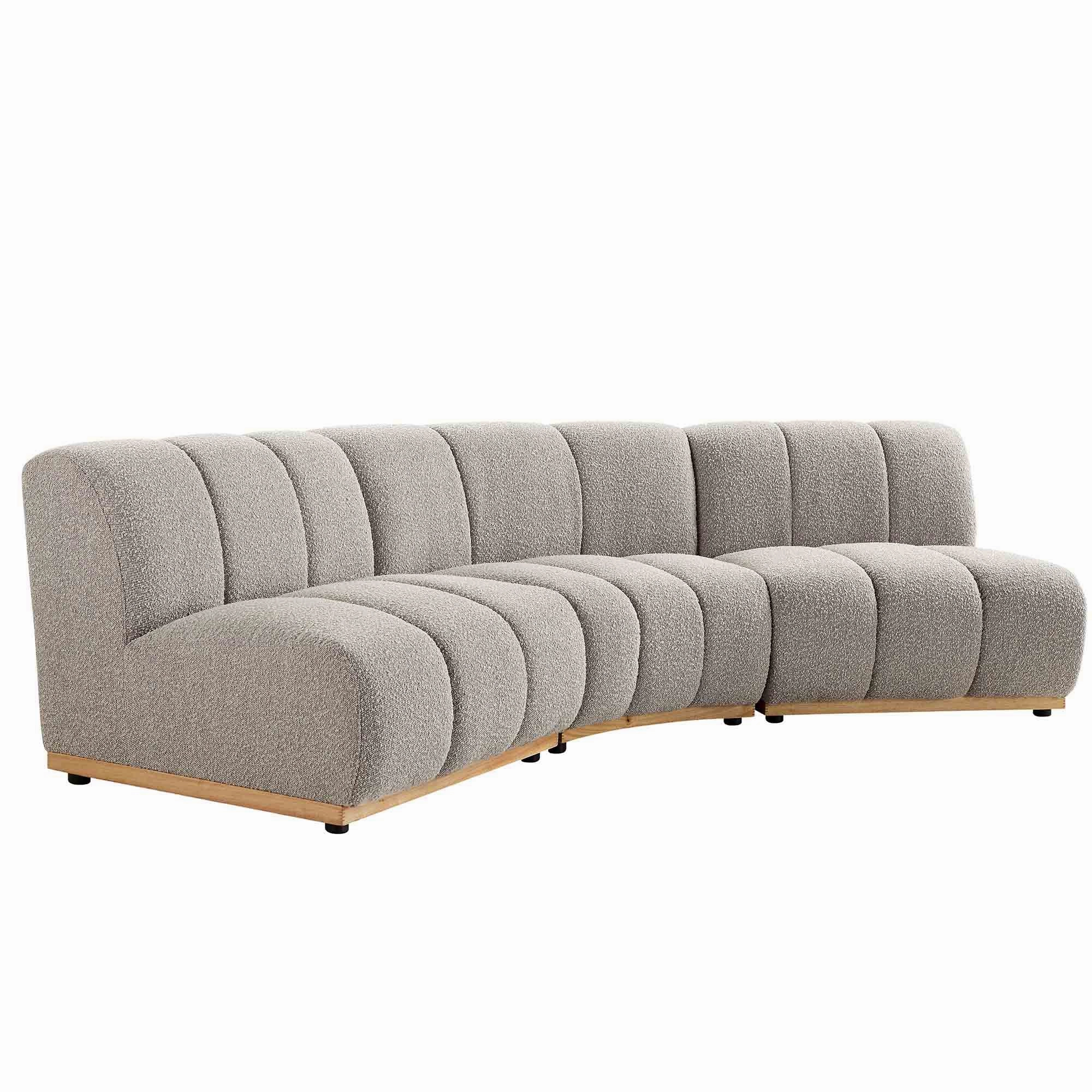 Granvia Taupe Boucle Modular Sofa, 3-Seater Corner Sofa