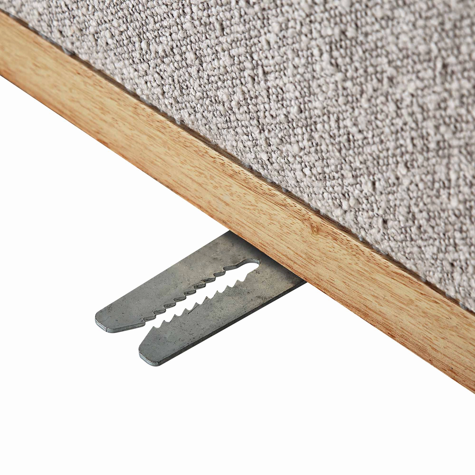 Granvia Taupe Boucle Modular Sofa, 4-Seater Half Circle Sofa