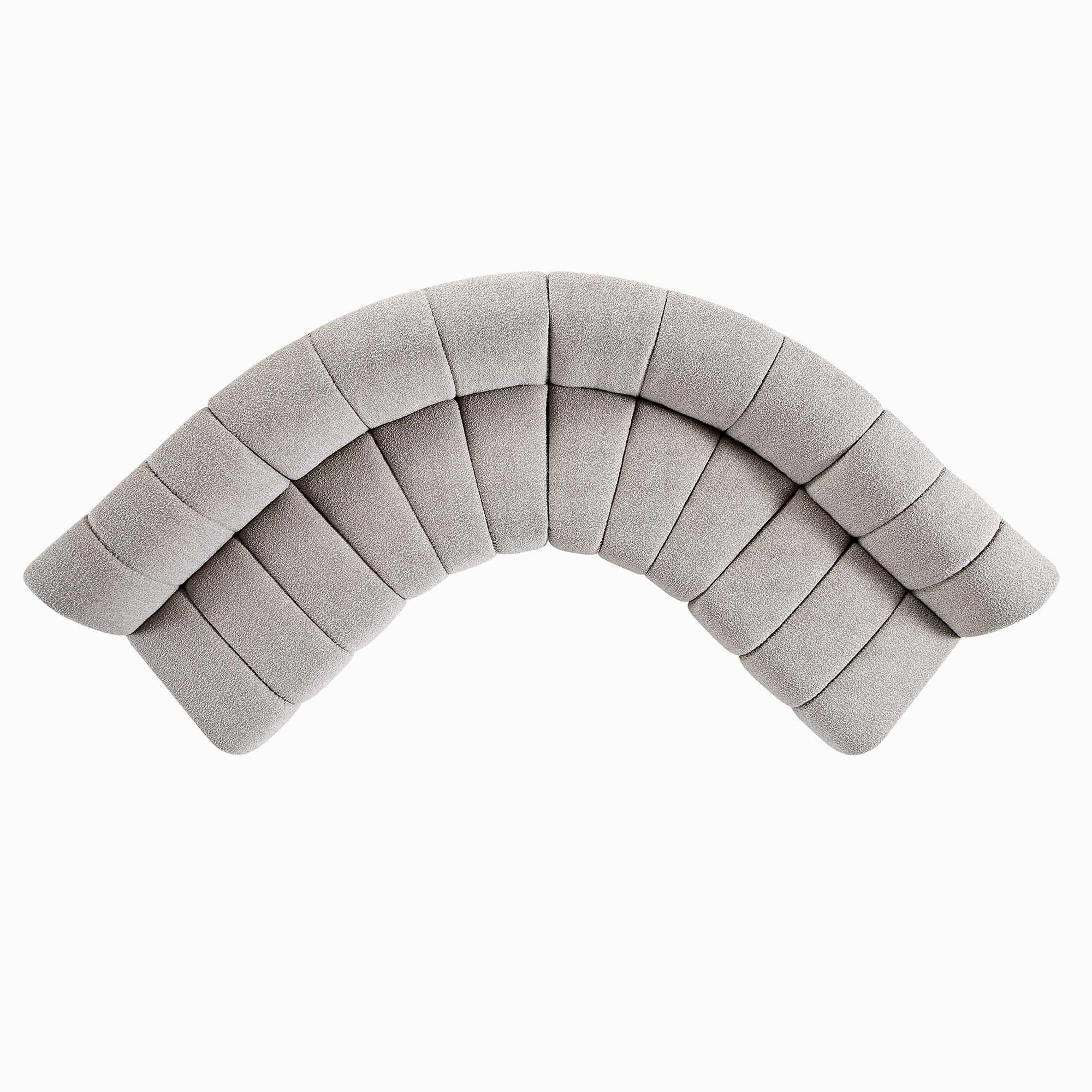 Granvia Taupe Boucle Modular Sofa, 4-Seater Large Corner Sofa