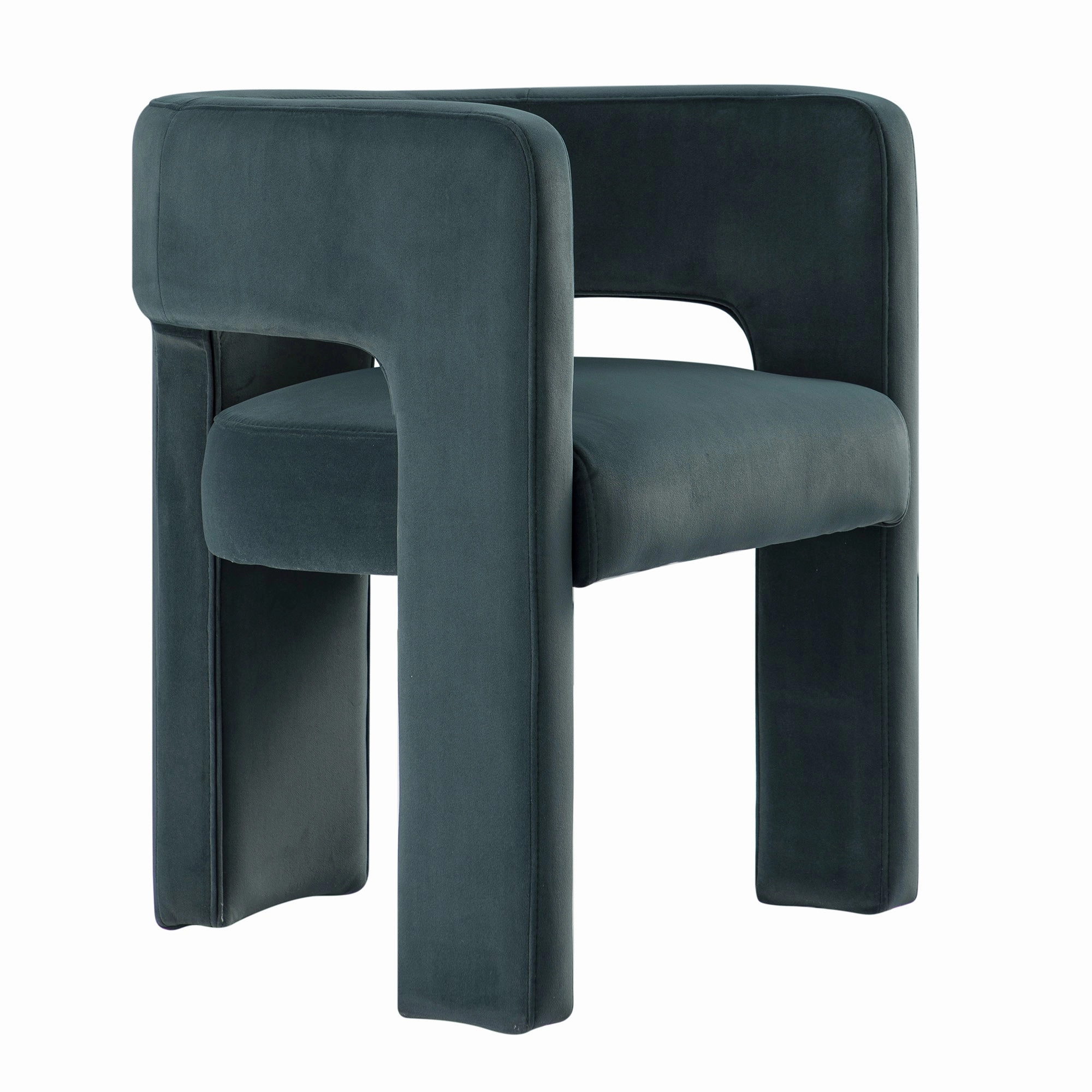 Greenwich Aegean Blue Velvet Dining Chair