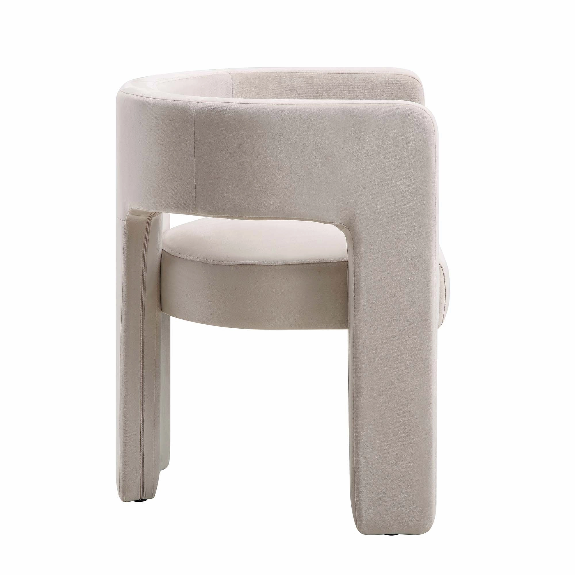 Greenwich Champagne Velvet Dining Chair