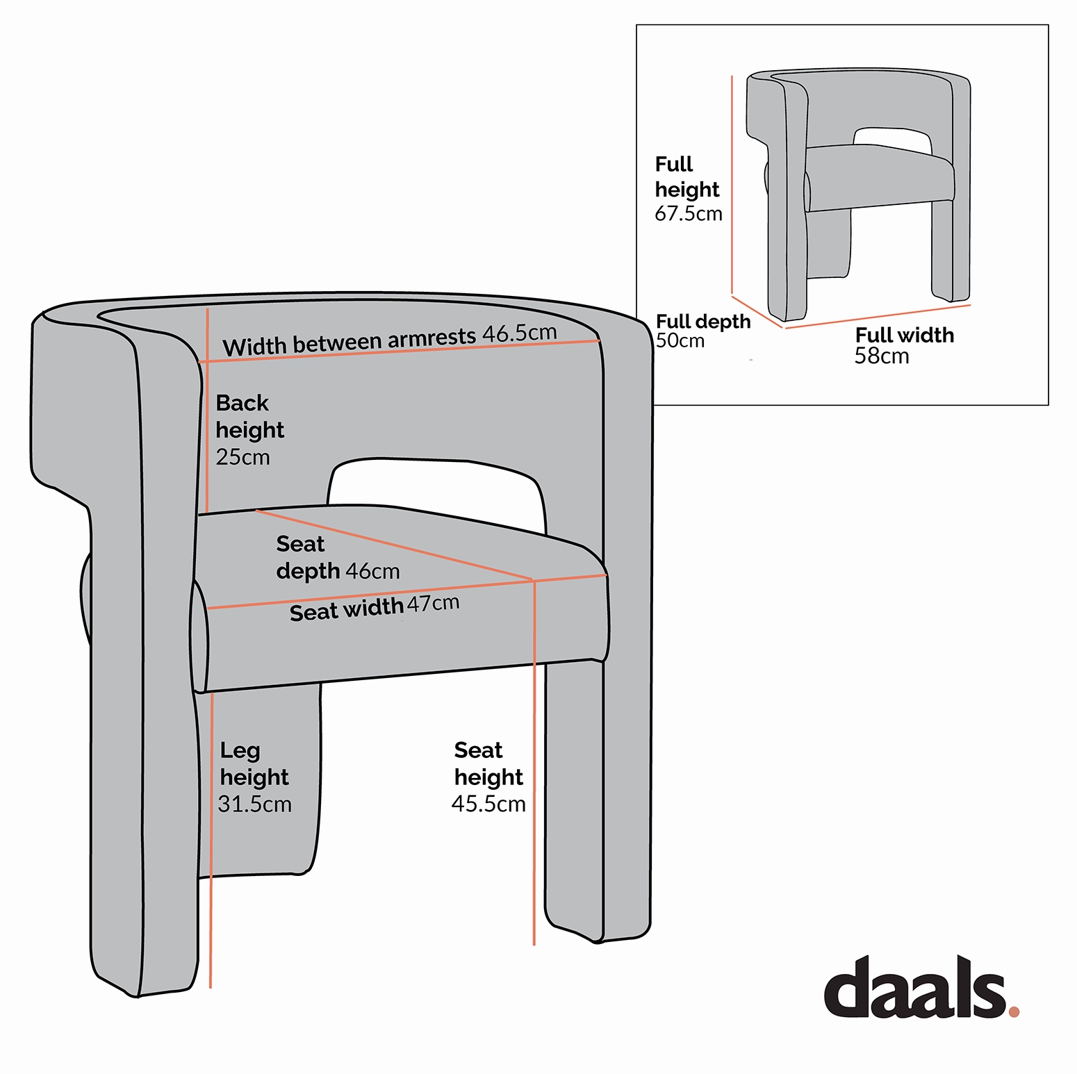 Greenwich Grey Corduroy Dining Chair