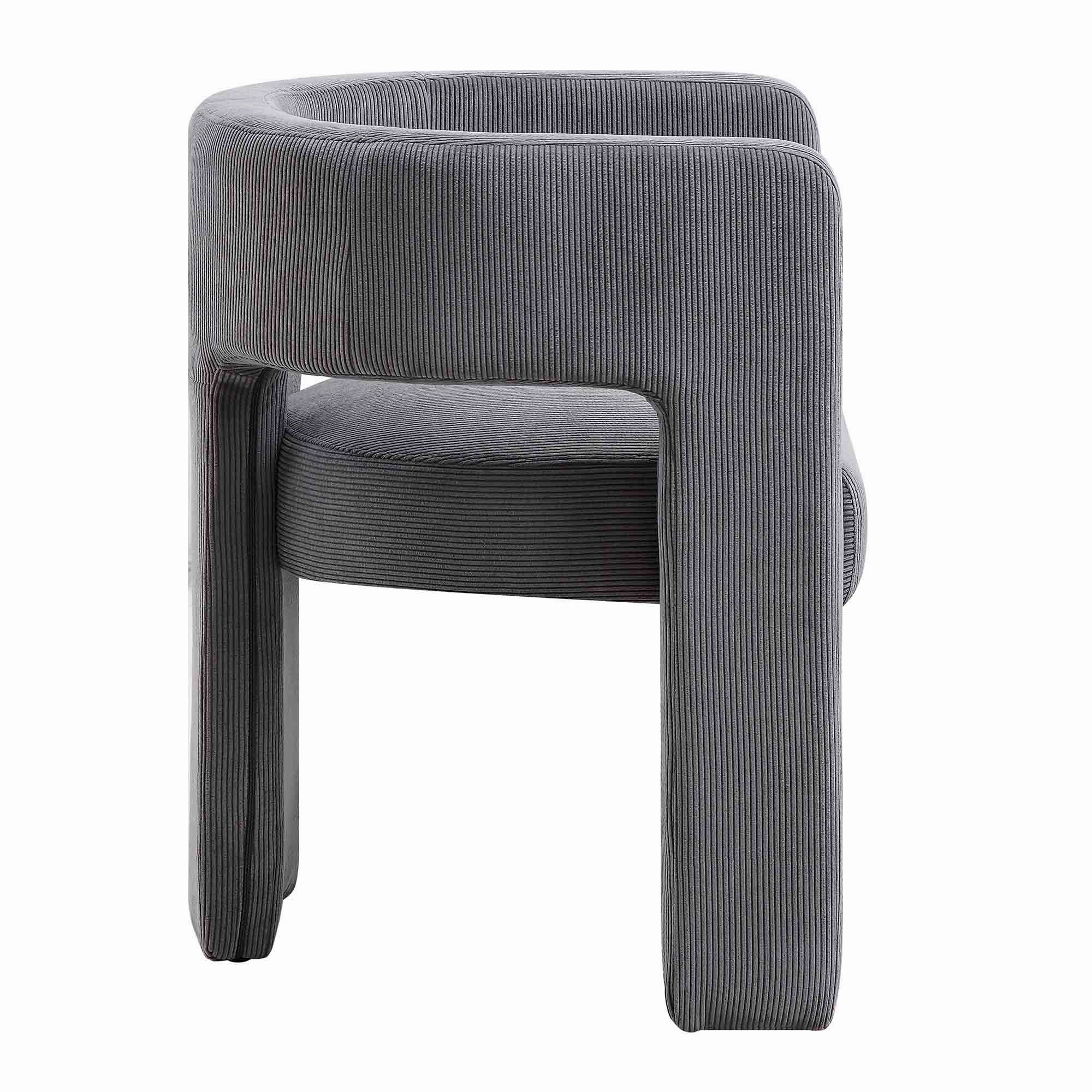 Greenwich Grey Corduroy Dining Chair