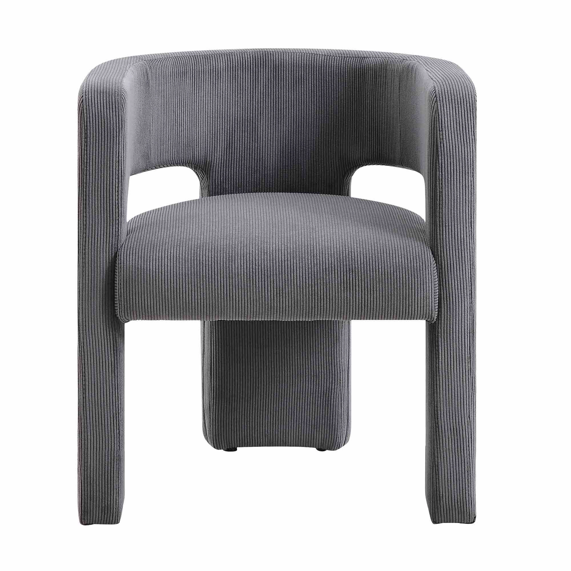 Greenwich Grey Corduroy Dining Chair