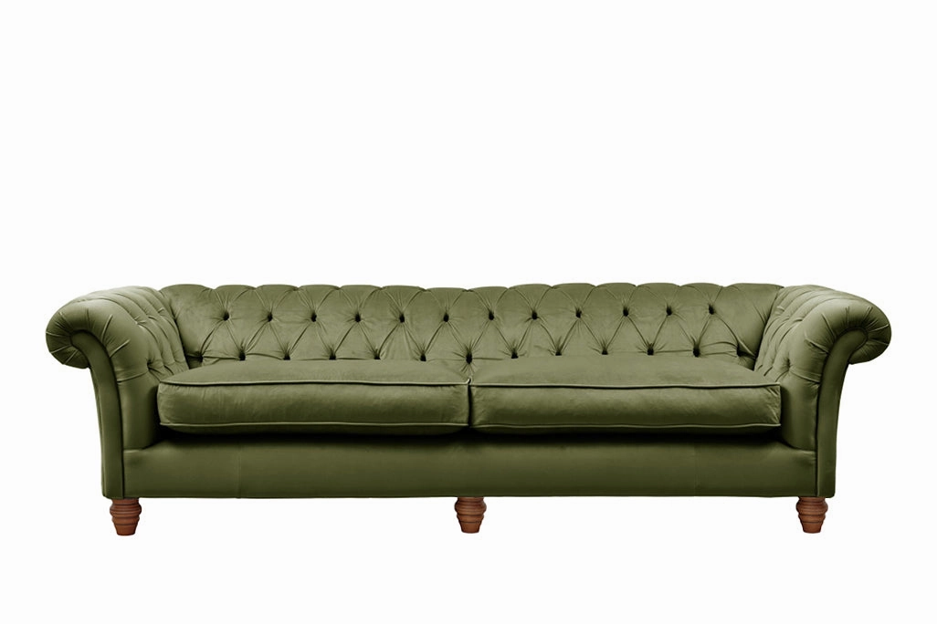 Grosvenor | 4 Seater Sofa | Opulence Olive Green