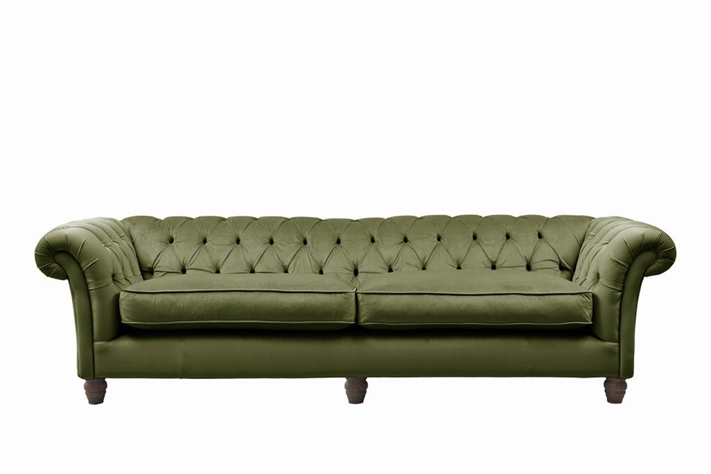 Grosvenor | 4 Seater Sofa | Opulence Olive Green