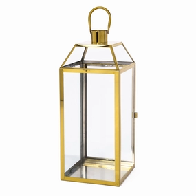 Hamel 18" Modern Stainless Steel Lantern outdoor party decor, BBQ set