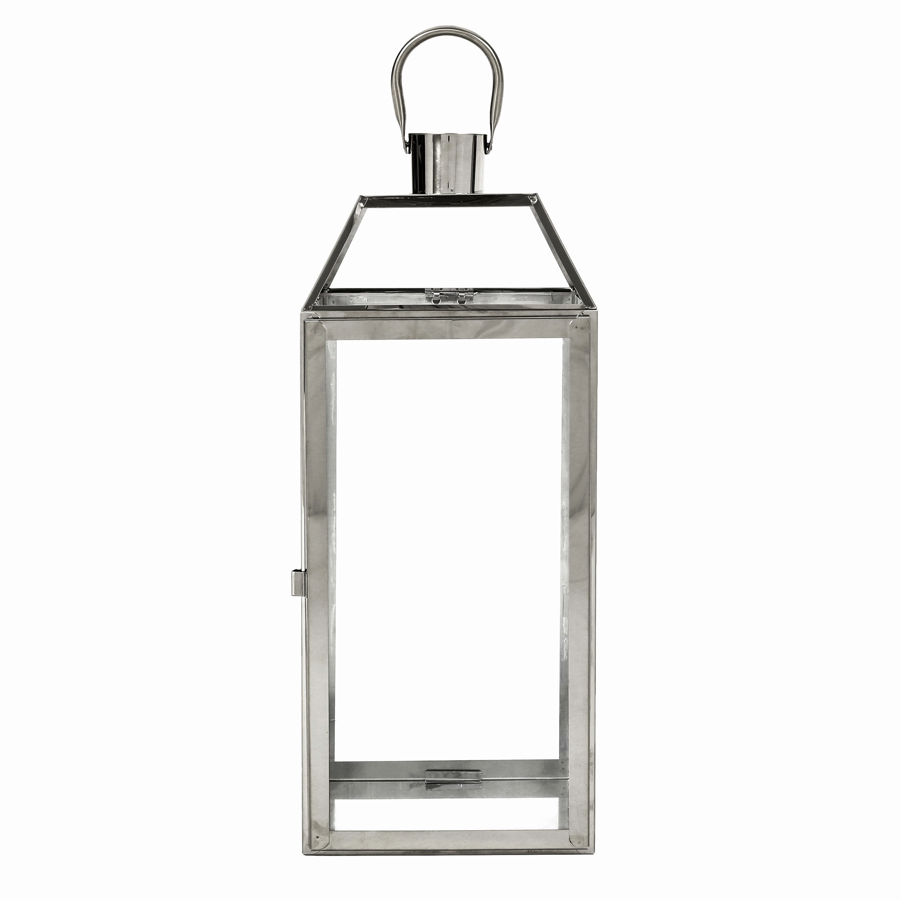 Hamel 18" Modern Stainless Steel Lantern