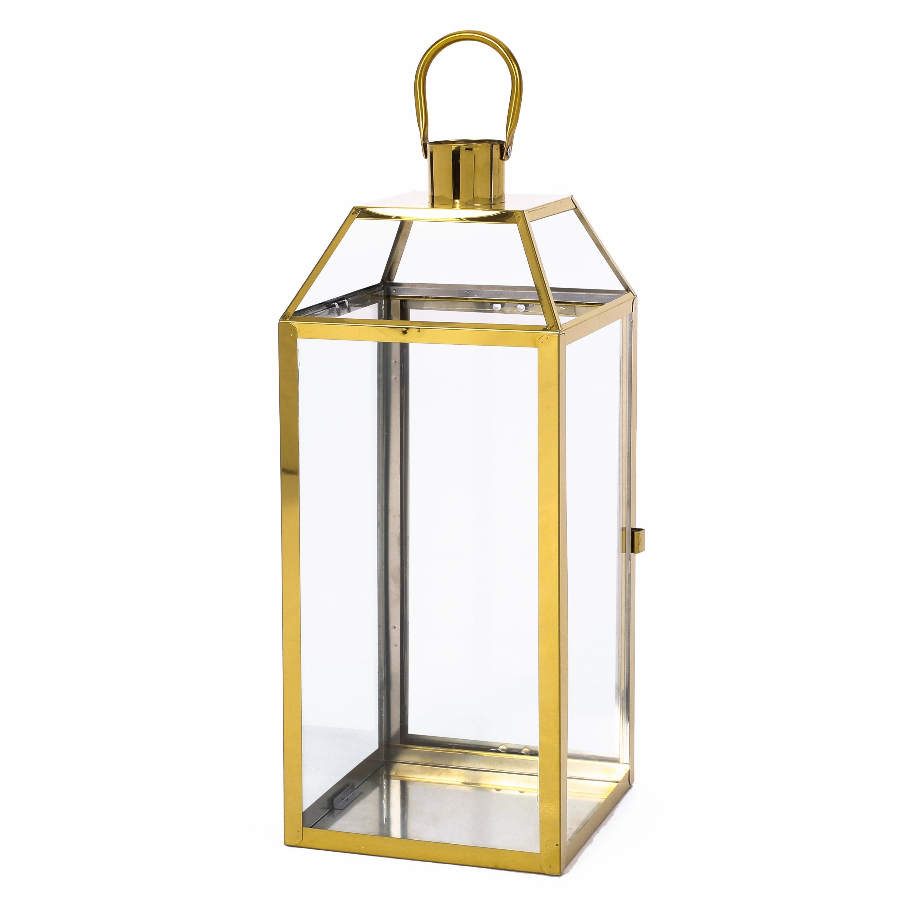 Hamel 18" Modern Stainless Steel Lantern outdoor party decor, BBQ set