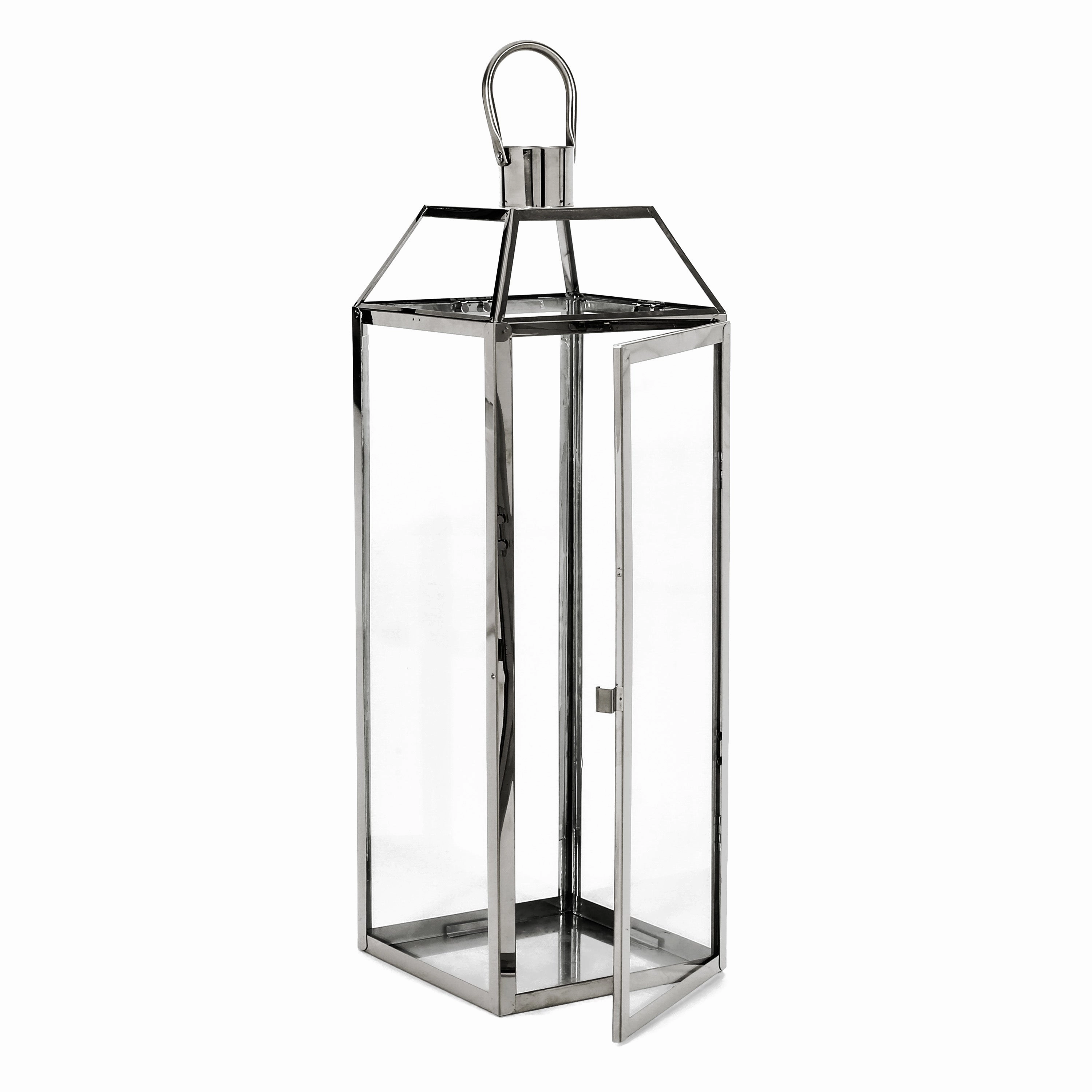 Hamel 22" Modern Stainless Steel Lantern