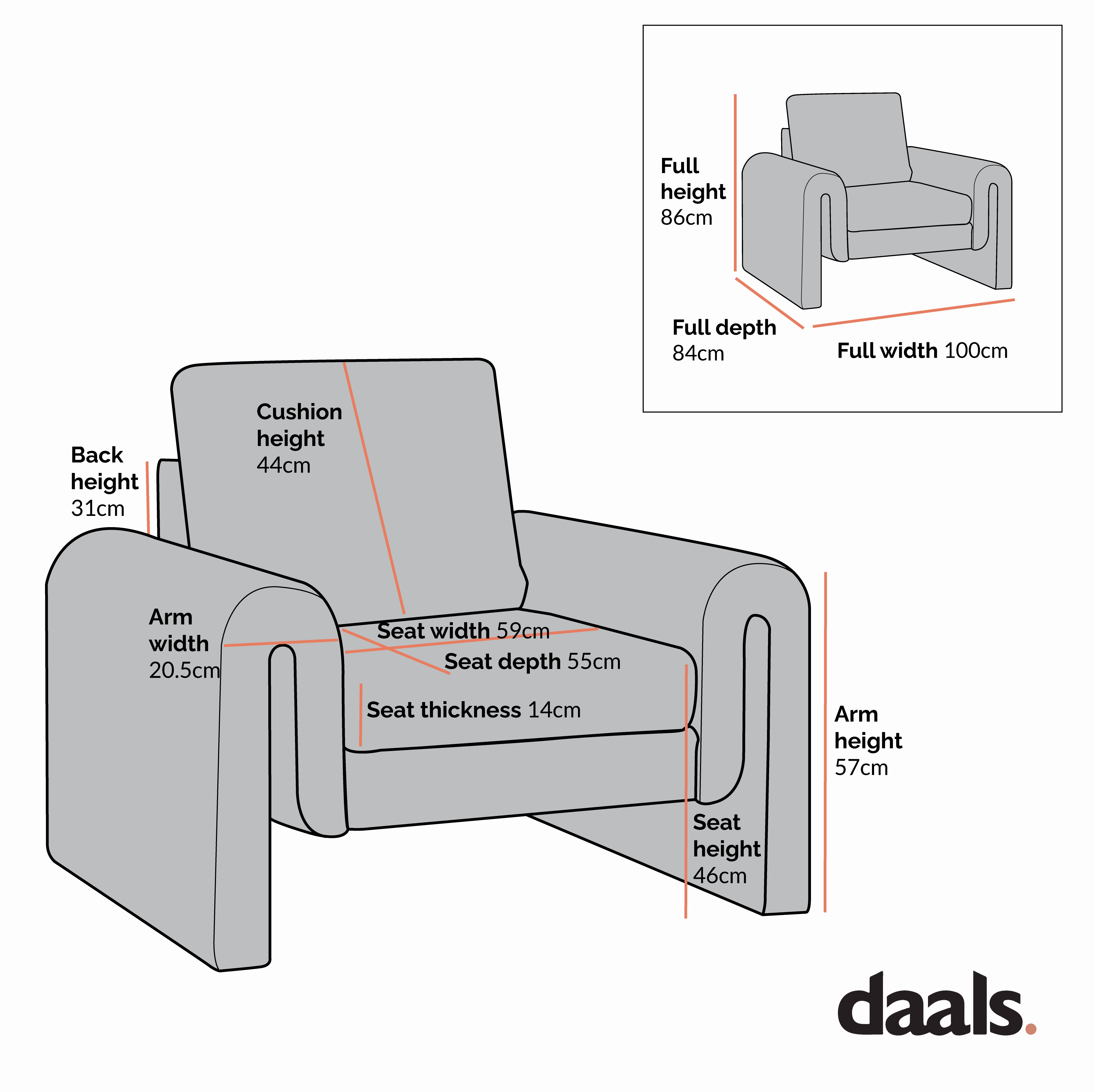 Hampstead Taupe Boucle Curved Armchair
