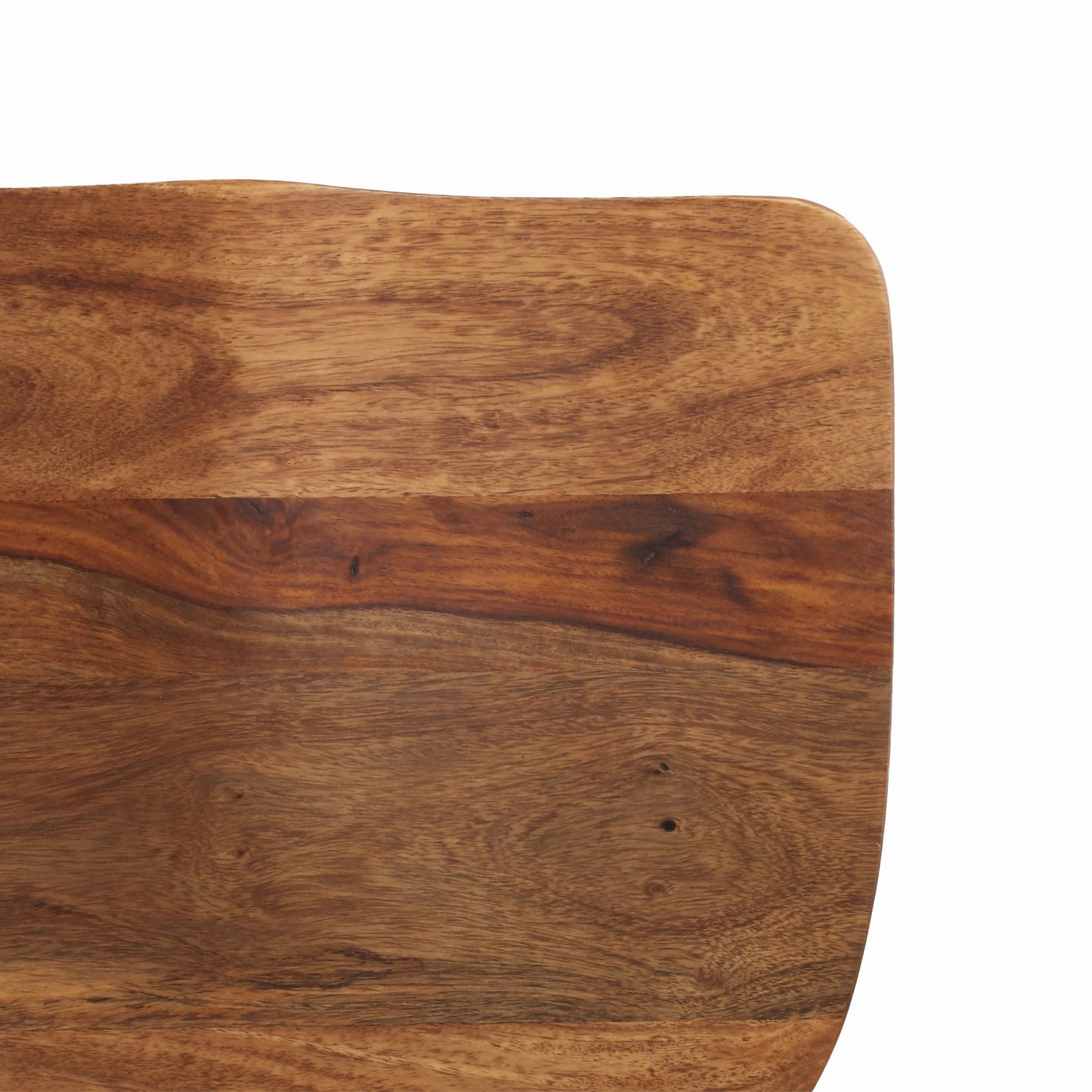 Handcrafted Modern Industrial Wood Bar Stools (Set of 2) - NH055313