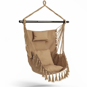 Hanging Chair Hammock Swing Chair - with Sturdy Steel Hanging Bar sectional sofa, corner couch
