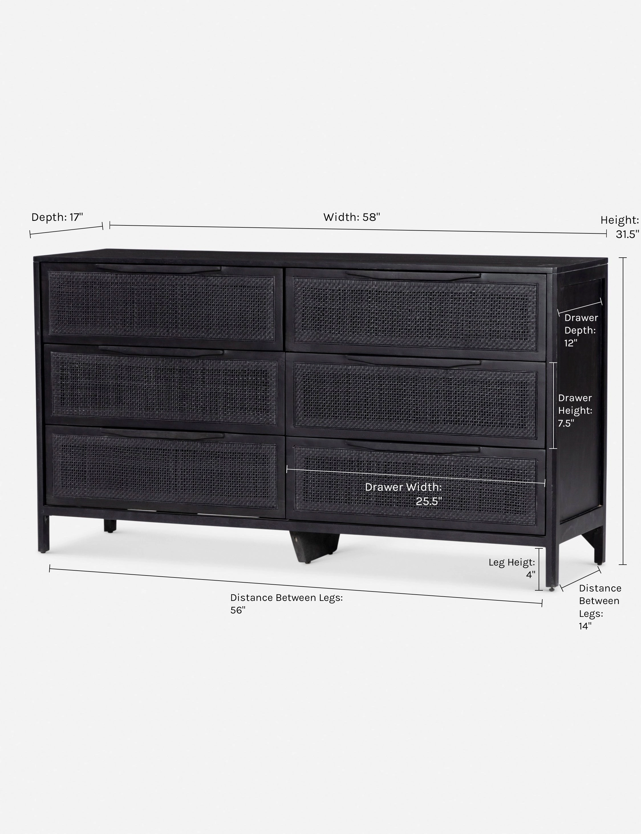 Hannah 6-Drawer Dresser