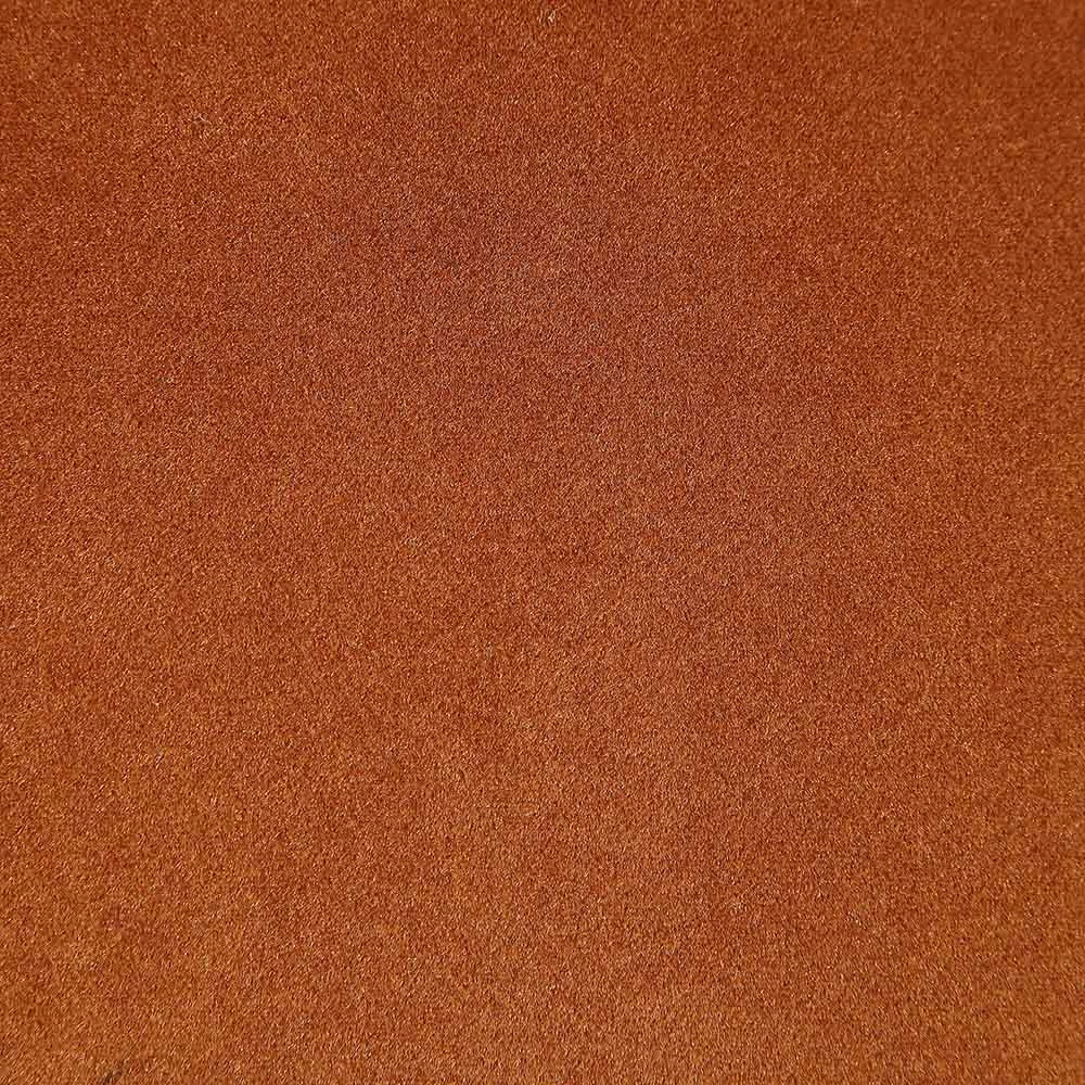 Hansel Upholstered Padded Dining Chair, Rust Velvet and Black Frame