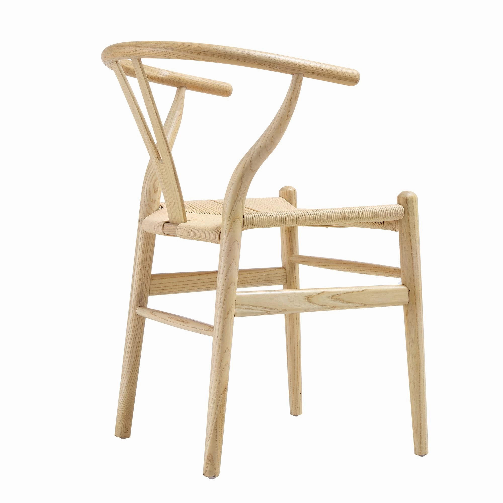 Hansel Wooden Natural Weave Dining Chair, Natural Colour Frame