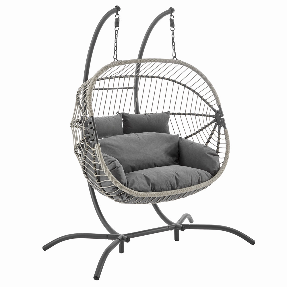 Harrington Rattan   Rope Indoor Outdoor DOUBLE Hanging Chair