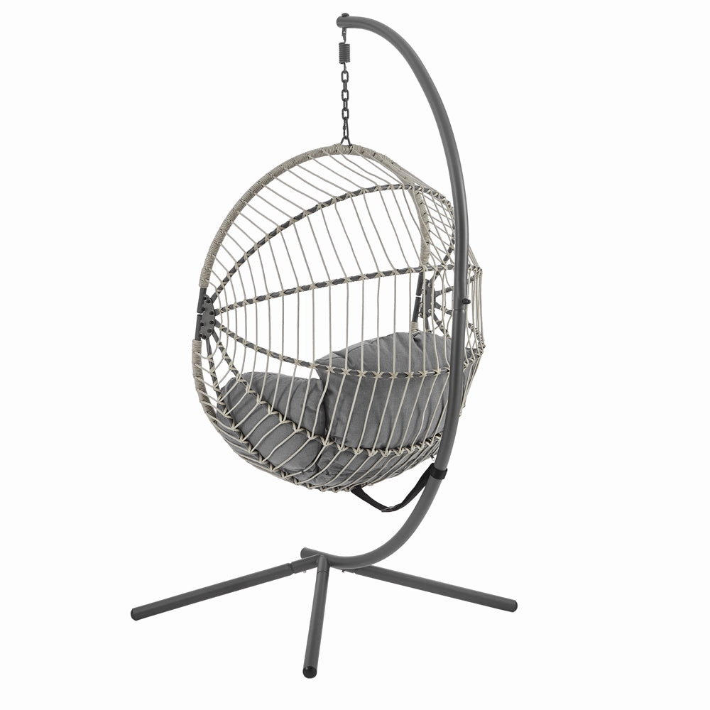 Harrington Rattan   Rope Indoor Outdoor SINGLE Hanging Chair