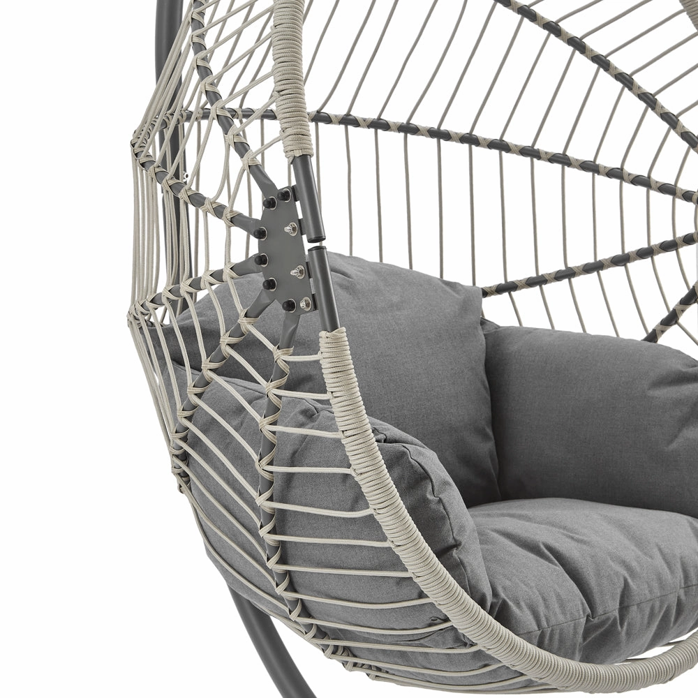 Harrington Rattan   Rope Indoor Outdoor SINGLE Hanging Chair