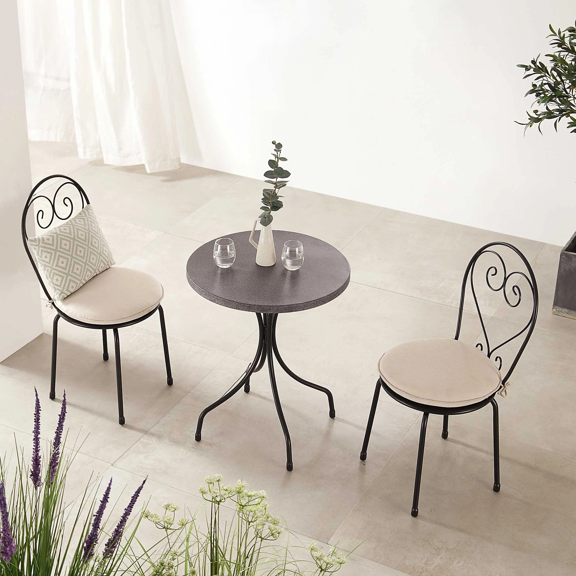 Haymes Metal Indoor and Outdoor Bistro Set