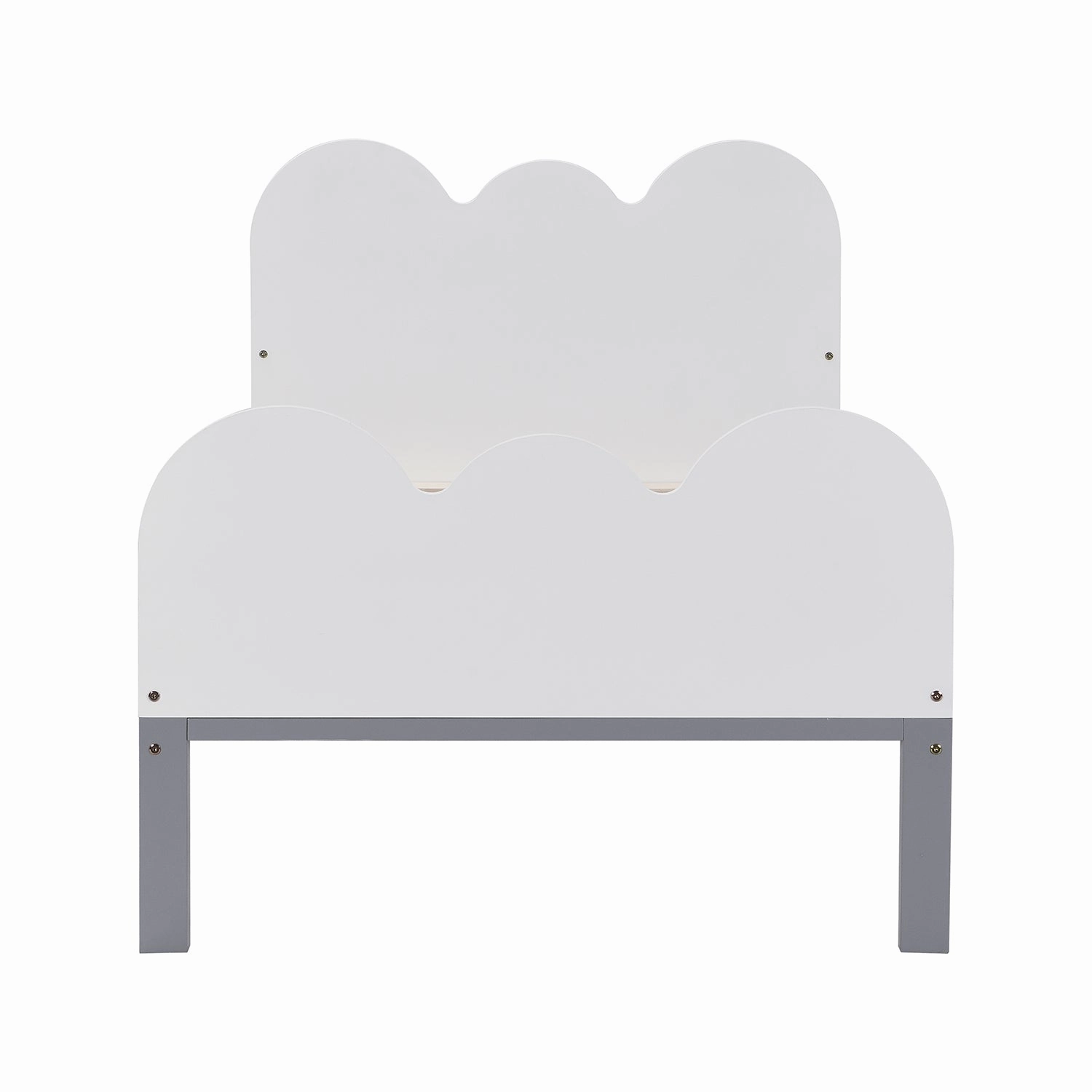 Hedwig Wooden Cloud Headboard Kid's Single Bed