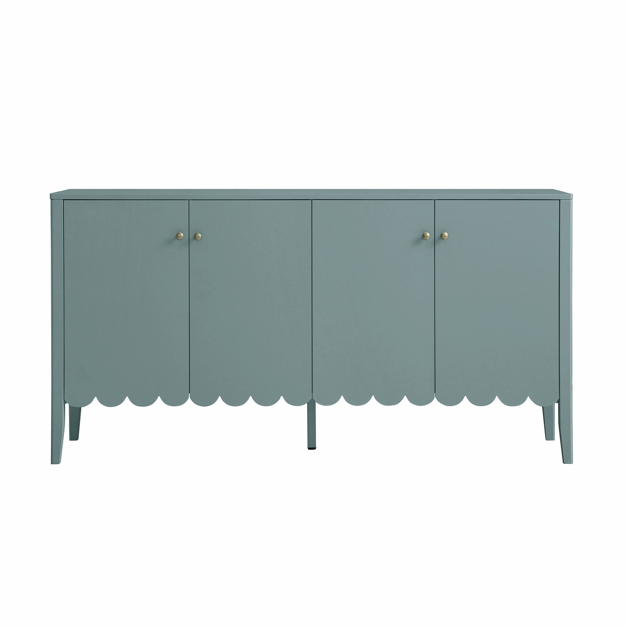 Henley Scalloped Edge 150cm Wide Sideboard, Blue Spruce