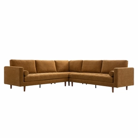 Henrietta 5 Seater Corner Sofa, Spiced Honey Chenille