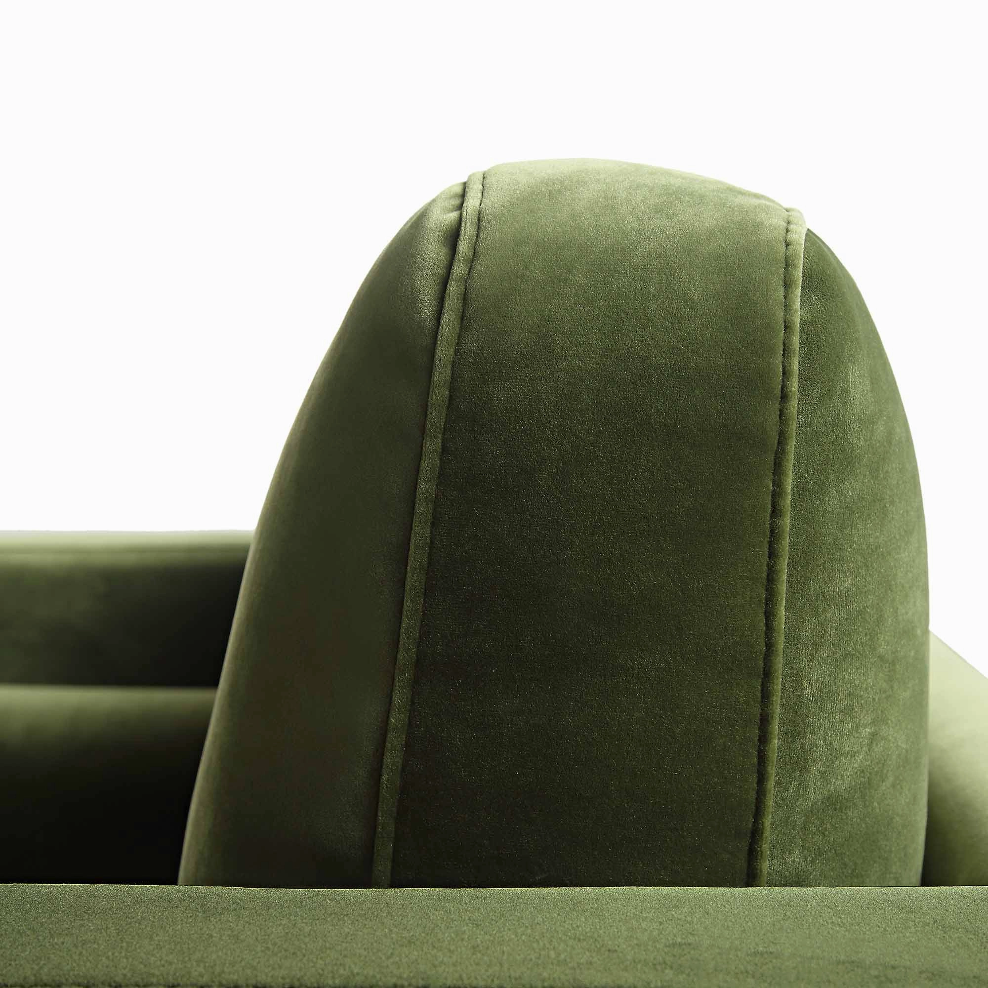 Henrietta Armchair, Moss Green Velvet